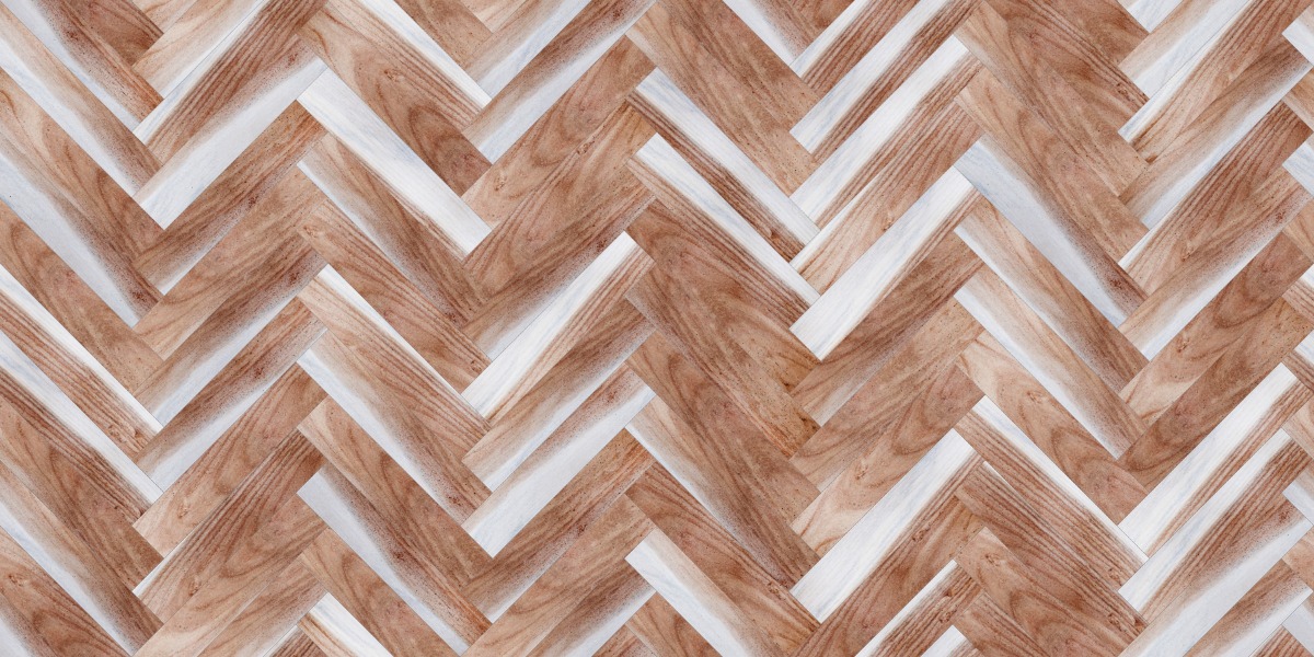 A seamless wood texture with australian blackwood boards arranged in a Herringbone pattern