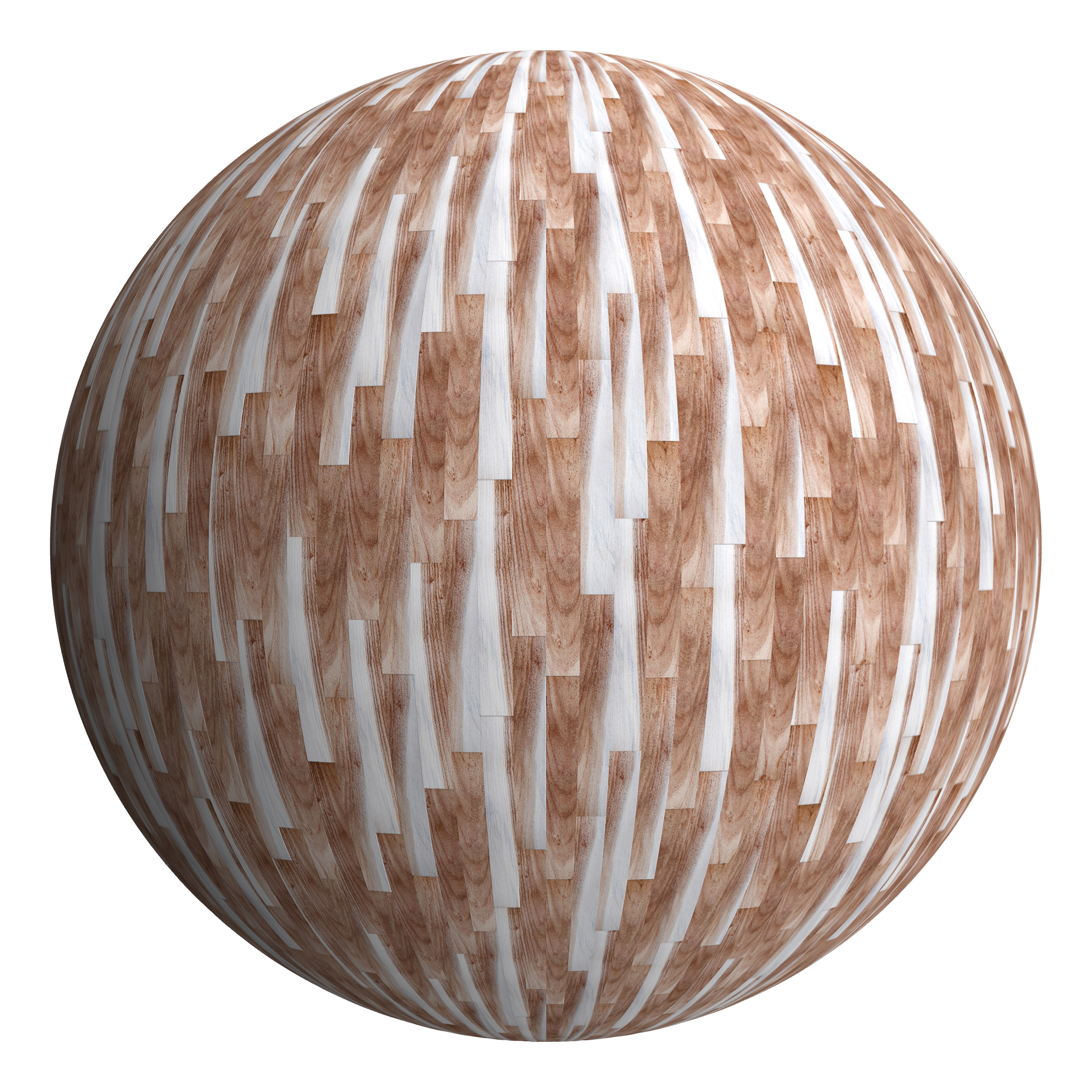 3D sphere preview of Australian Blackwood, Staggered seamless texture