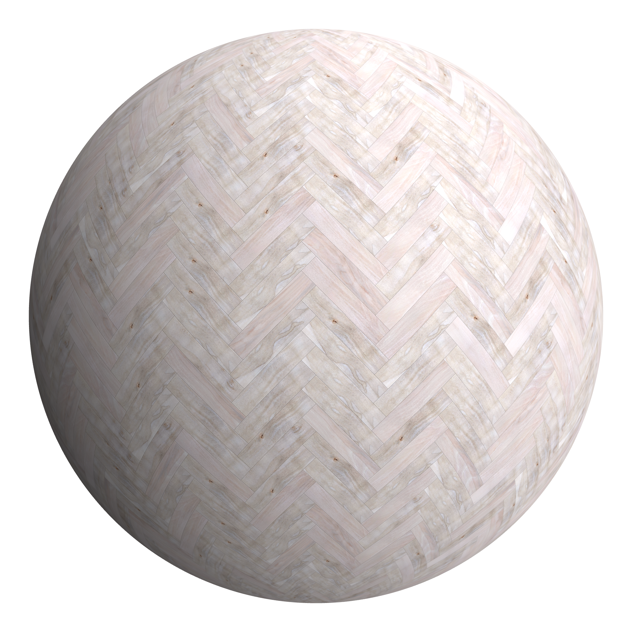 3D sphere preview of Beech, Herringbone seamless texture