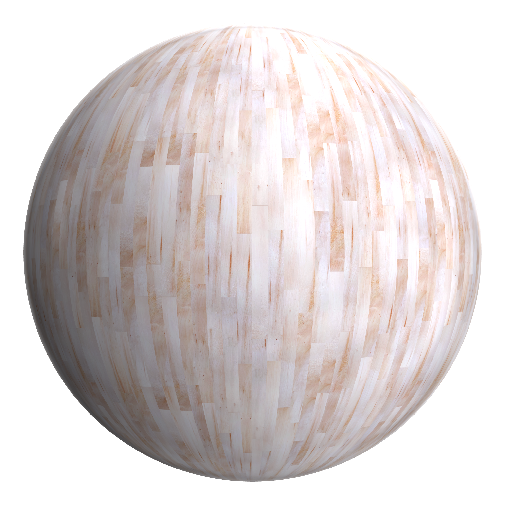3D sphere preview of Birch, Staggered seamless texture