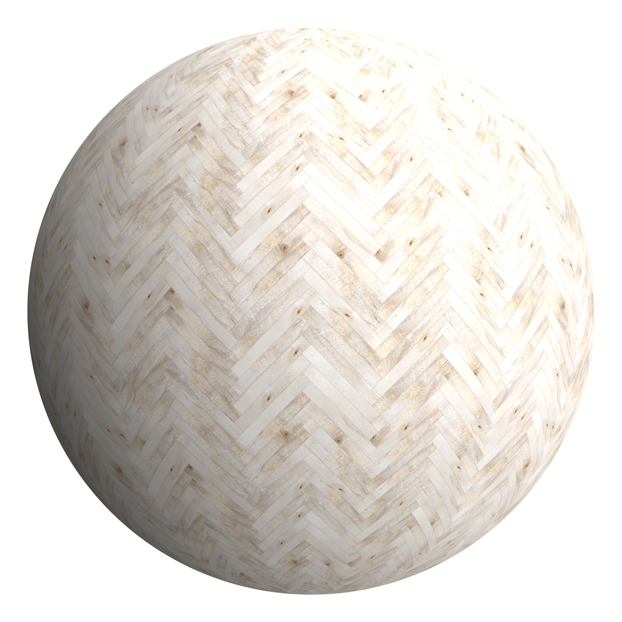 3D sphere preview of Bird's Eye Maple, Herringbone seamless texture