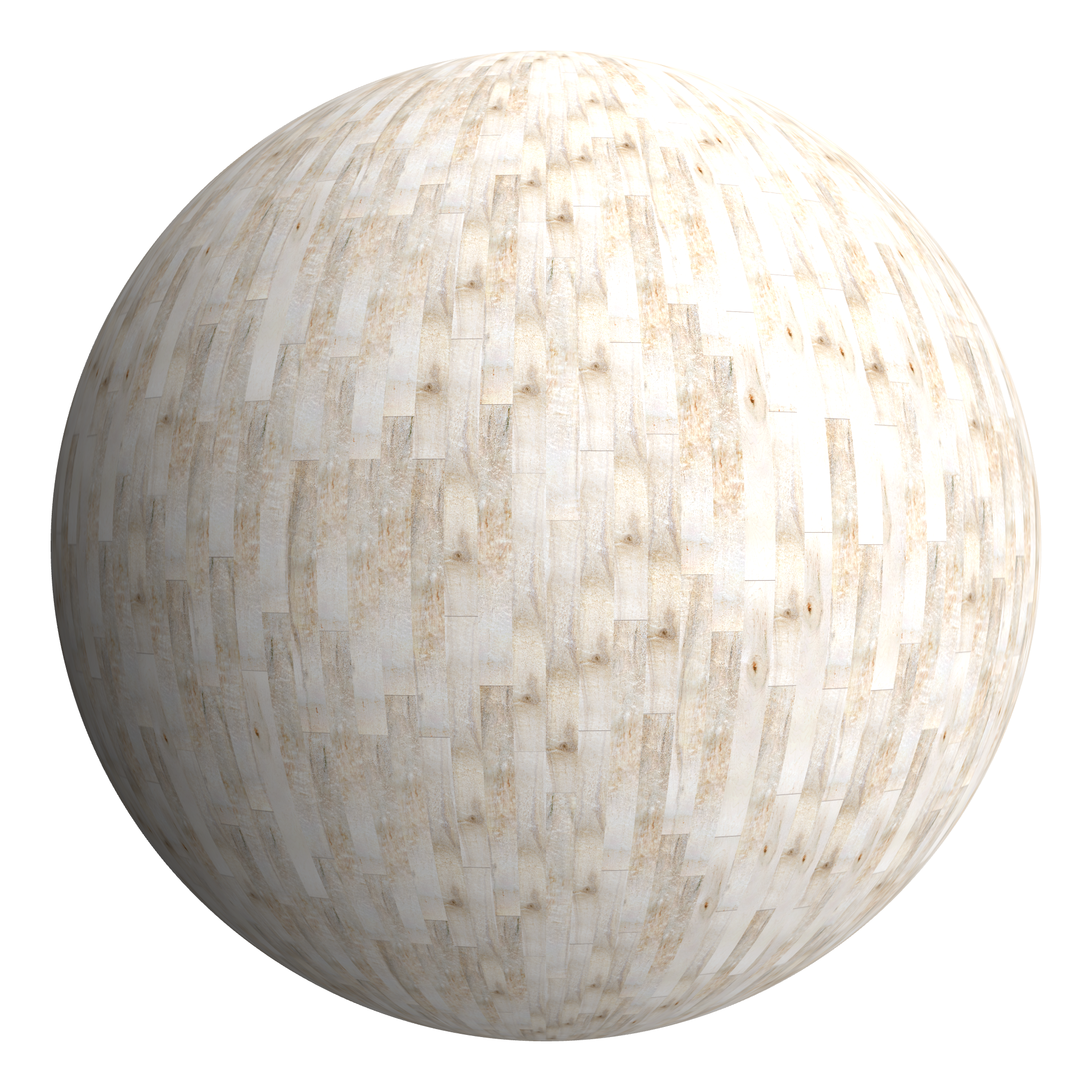 3D sphere preview of Bird's Eye Maple, Staggered seamless texture