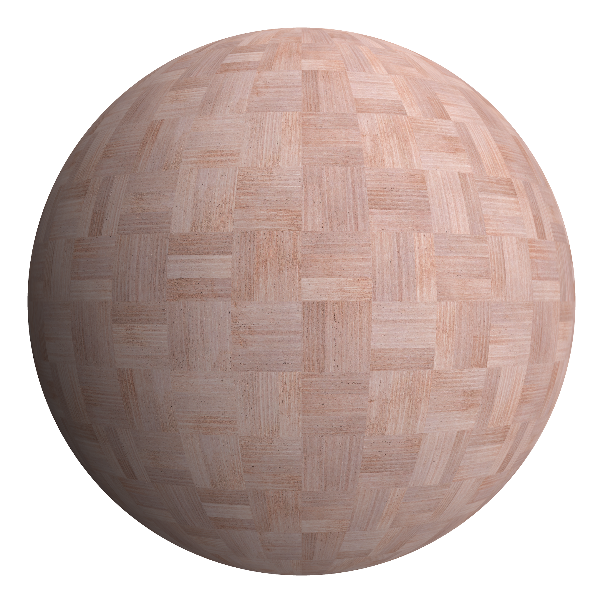 3D sphere preview of Brazilian Cedar, Basketweave seamless texture