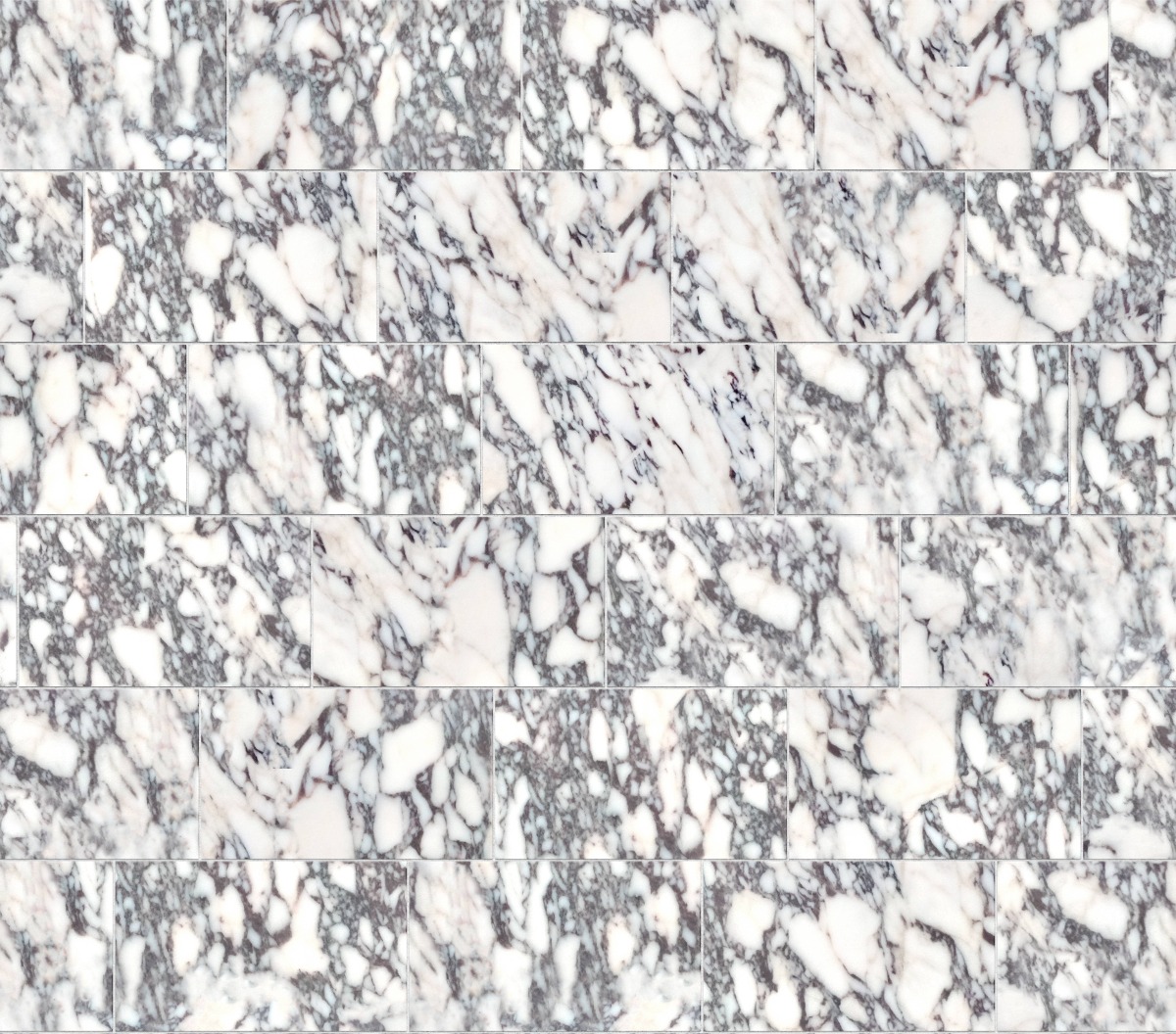 A seamless stone texture with calacatta viola honed - marble blocks arranged in a Staggered pattern