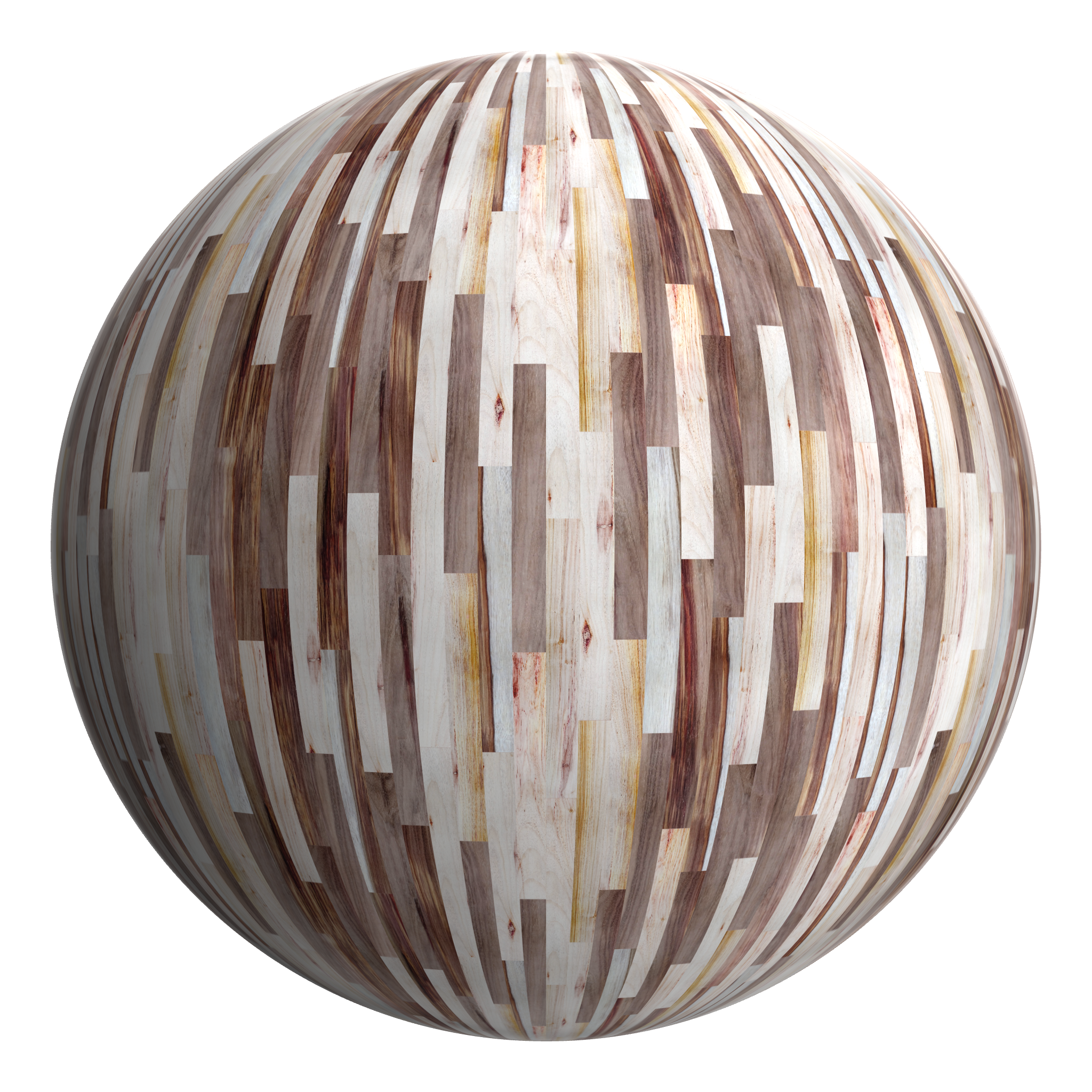 3D sphere preview of Canarywood, Staggered seamless texture