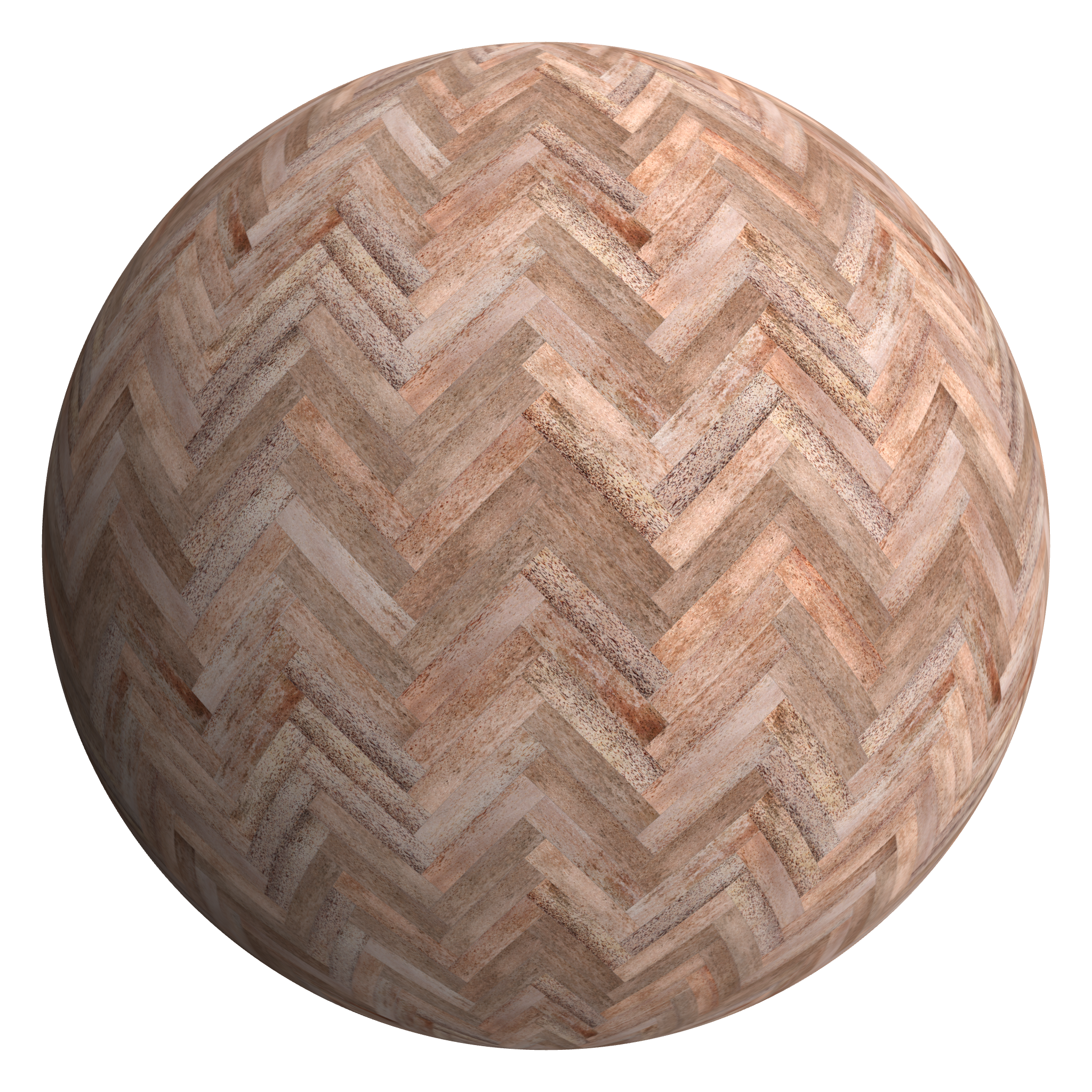 3D sphere preview of Coconut, Herringbone seamless texture