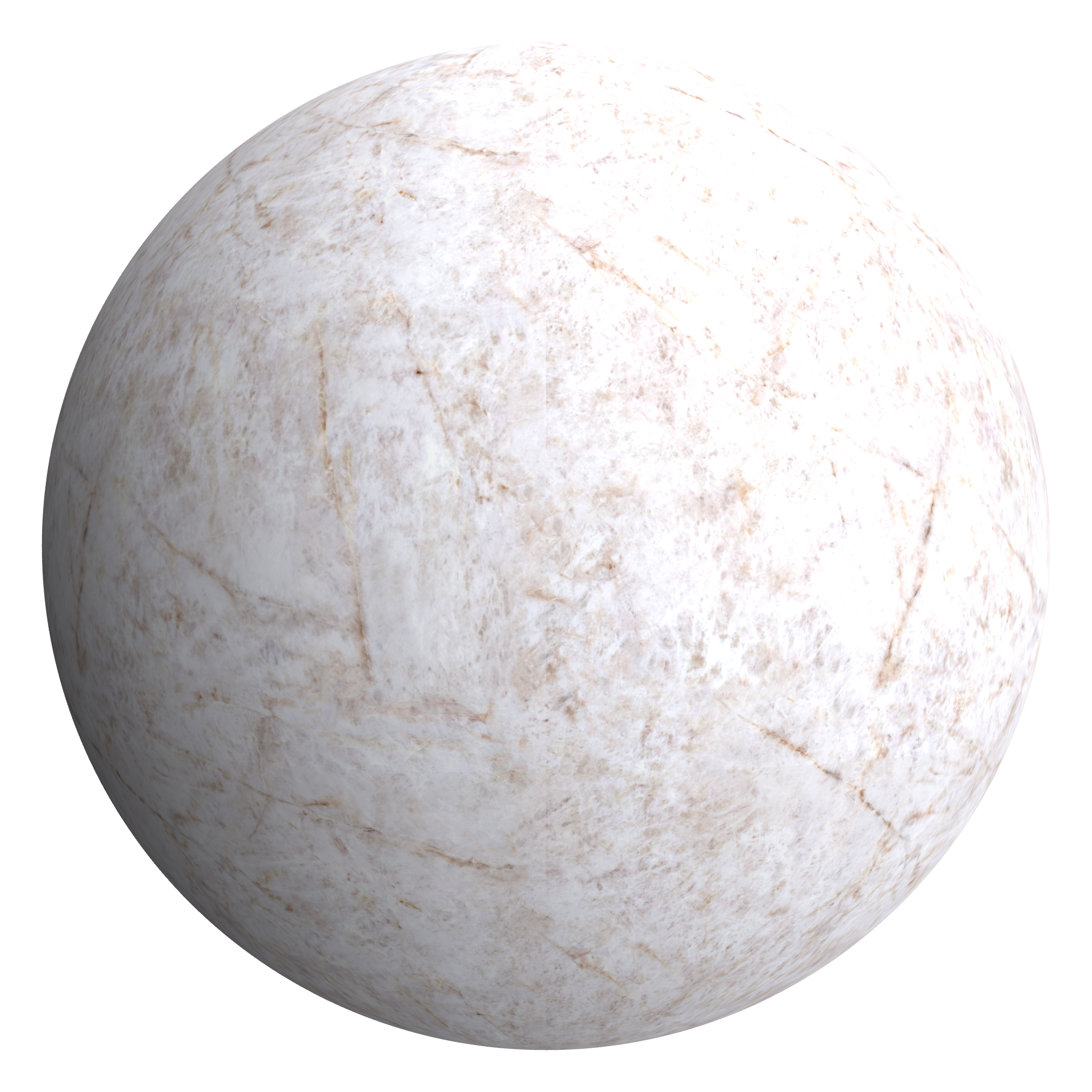 3D sphere preview of Crystal Soft – Porcelain seamless texture