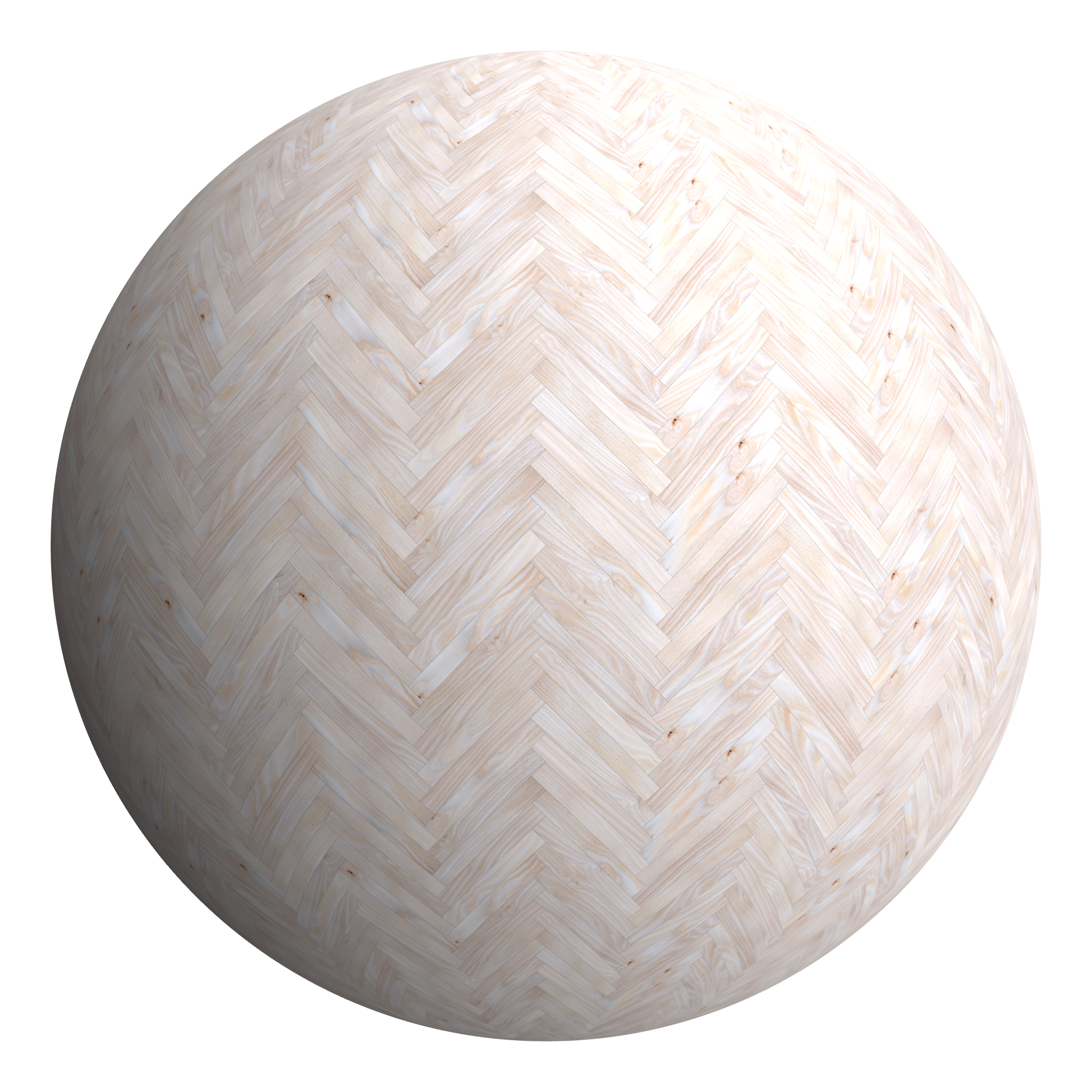 3D sphere preview of Douglas Fir, Herringbone seamless texture