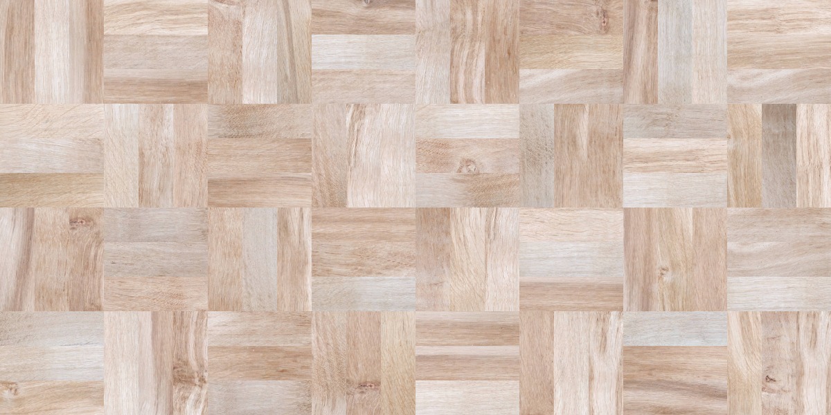 A seamless wood texture with english brown oak - light boards arranged in a Basketweave pattern