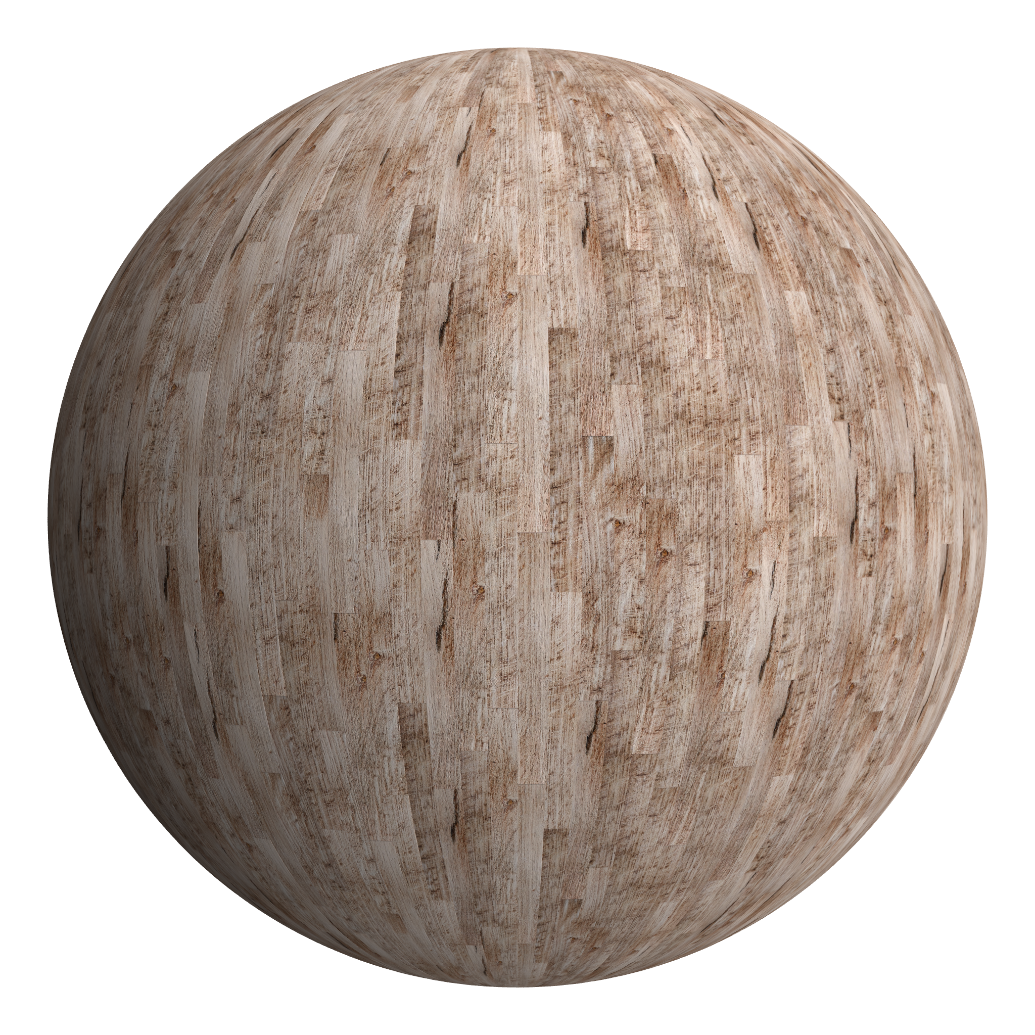 3D sphere preview of English Brown Oak, Staggered seamless texture