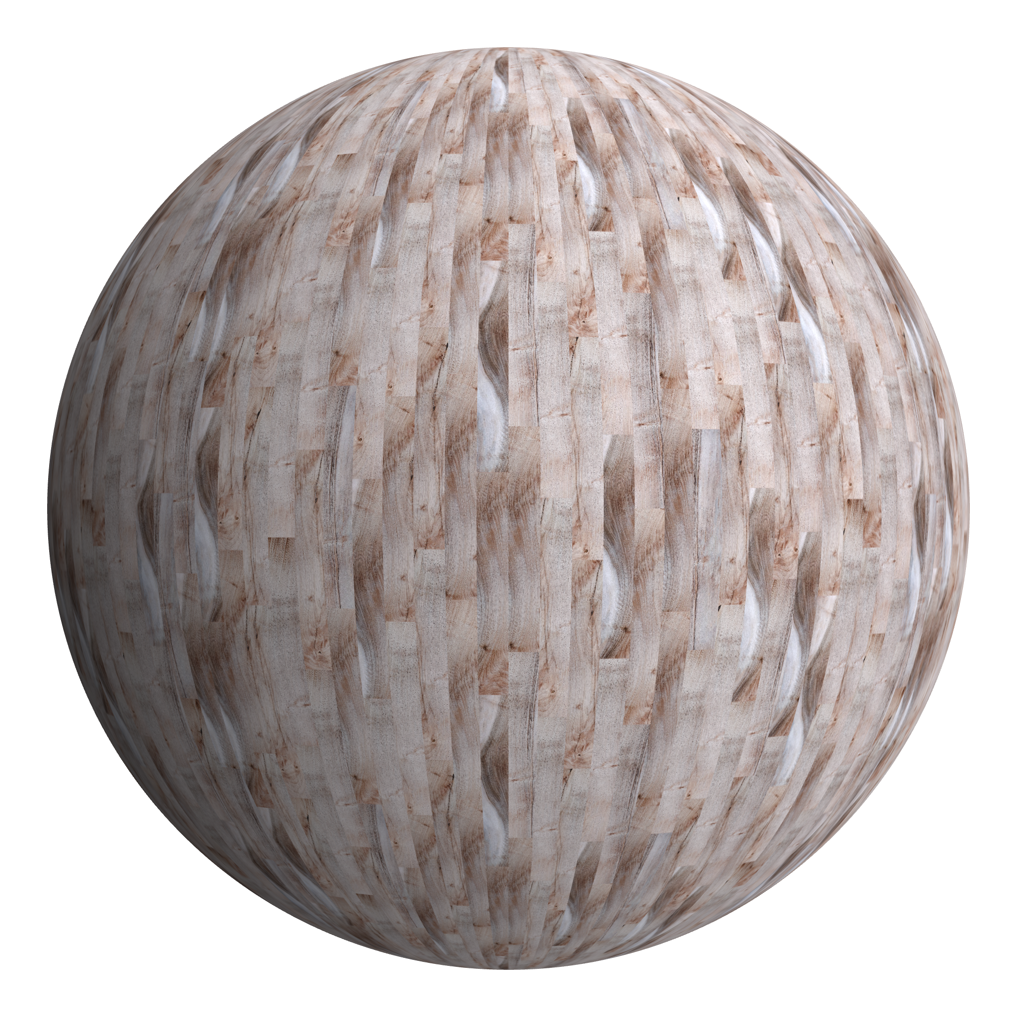 3D sphere preview of English Walnut, Staggered seamless texture