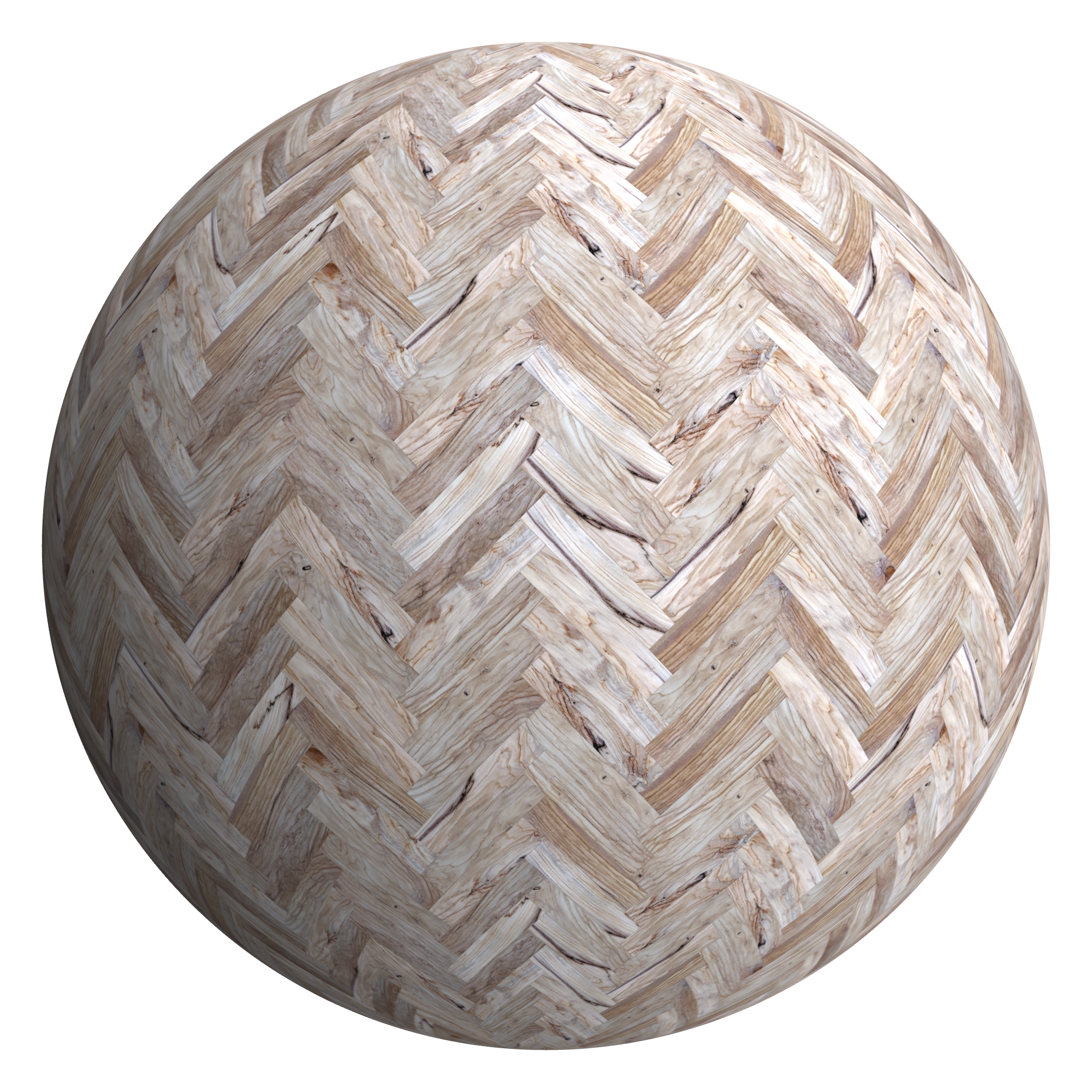 3D sphere preview of Italian Olive, Herringbone seamless texture