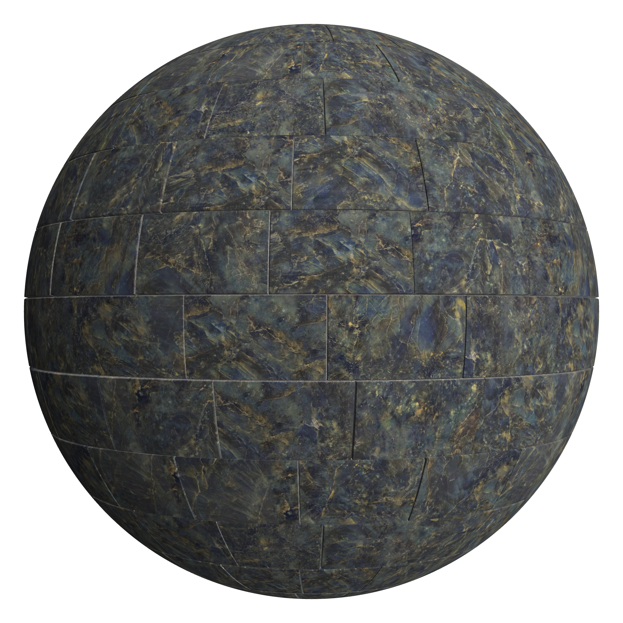 3D sphere preview of Labradorite Soft – Porcelain, Staggered seamless texture