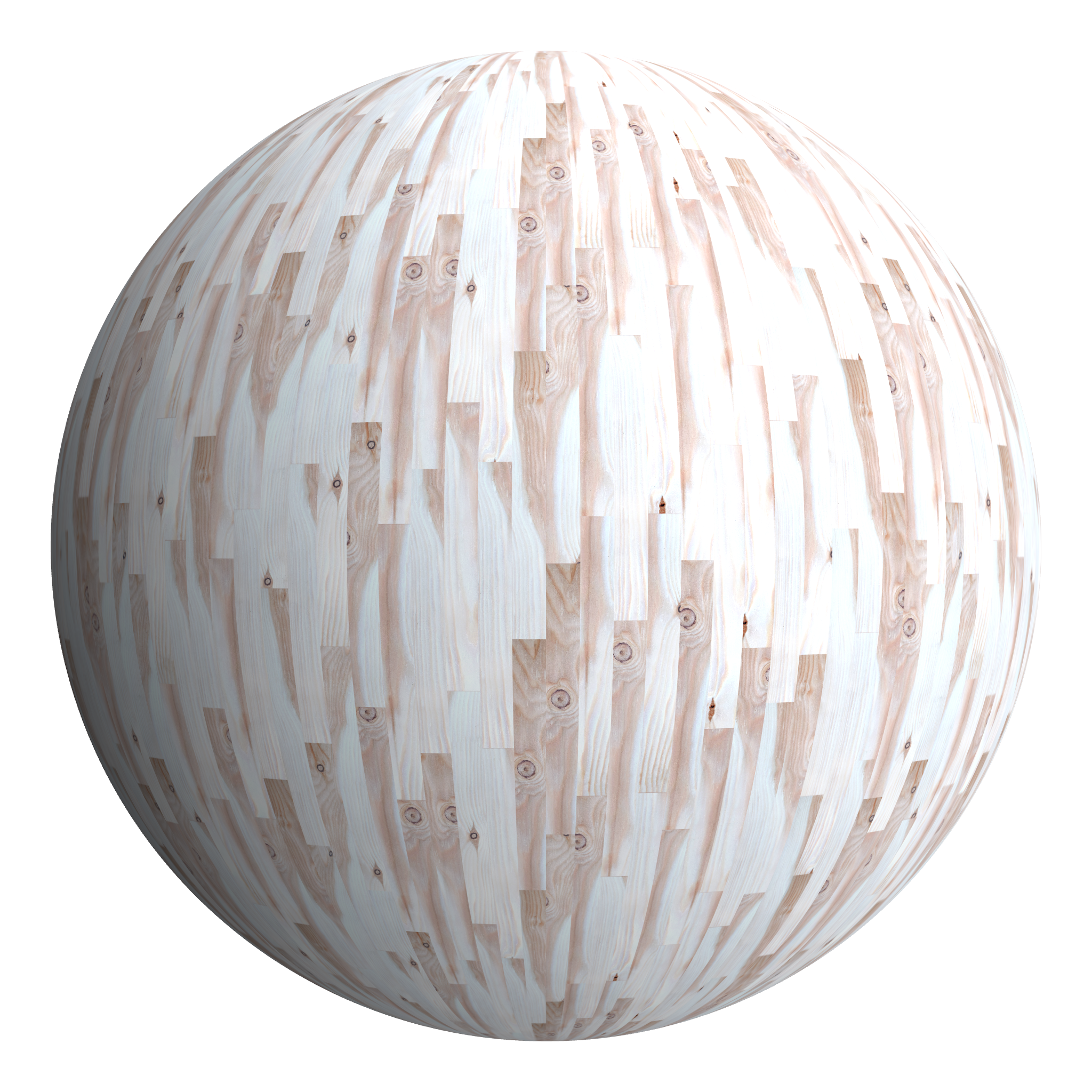 3D sphere preview of Larch - Light, Staggered seamless texture