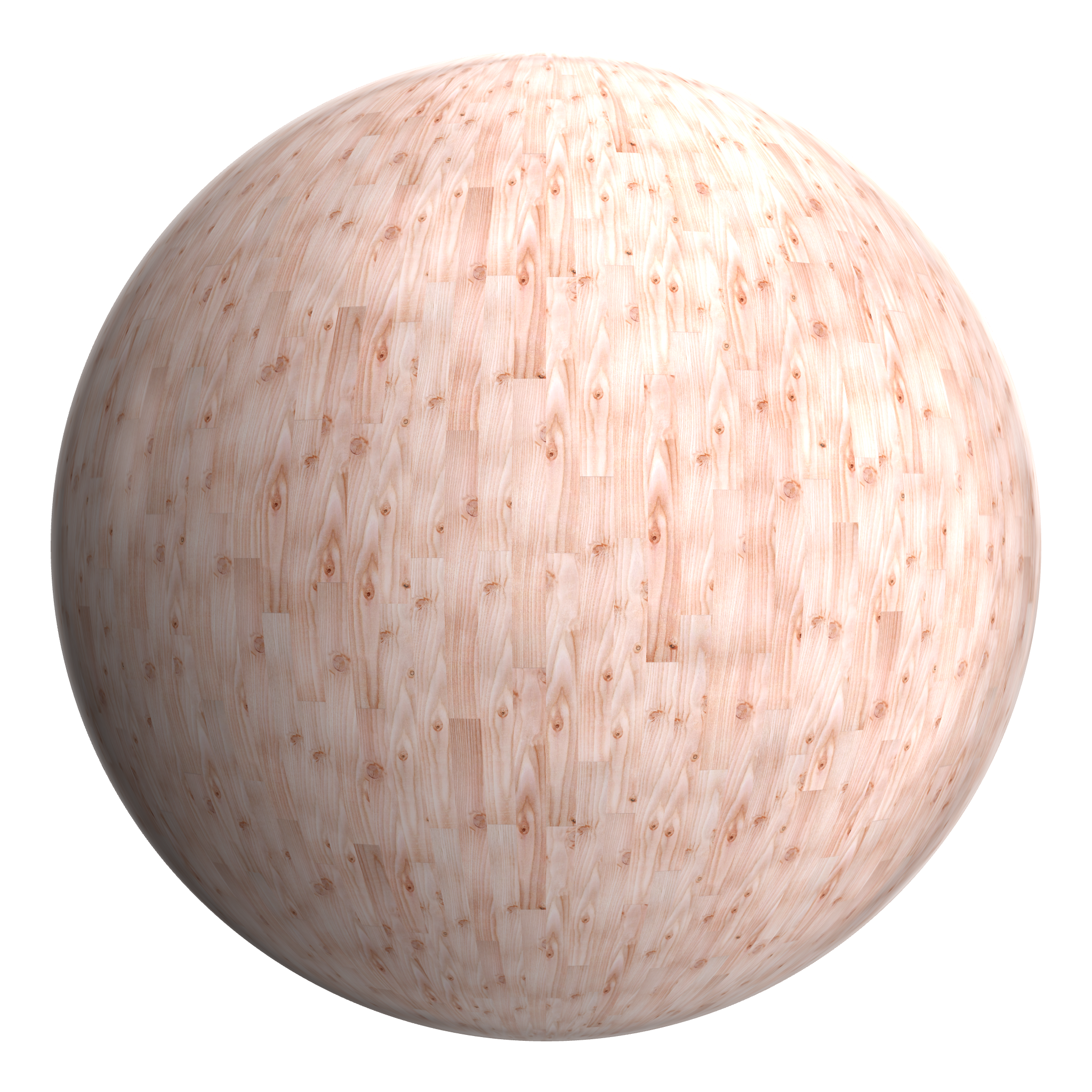 3D sphere preview of Larch, Staggered seamless texture
