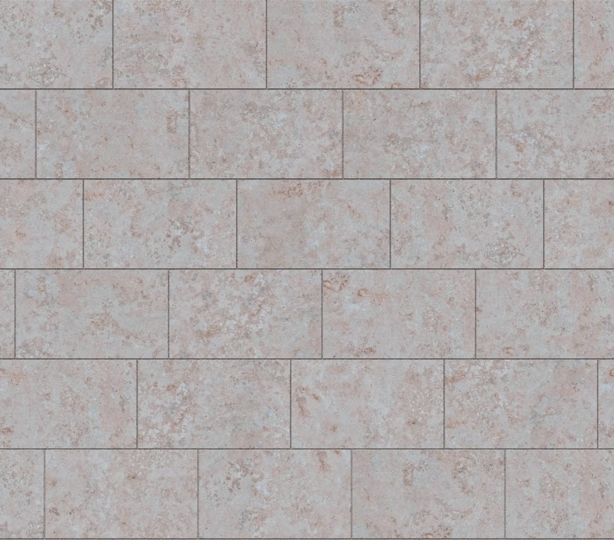 A seamless stone texture with limestone greige - porcelain blocks arranged in a Staggered pattern