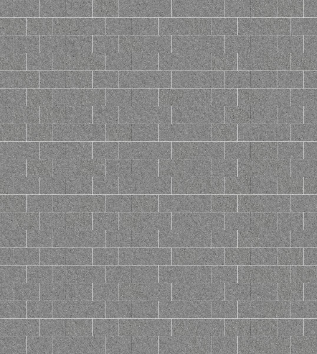 A seamless stone texture with m406 sdm424 republic black granite - flamed blocks arranged in a Stretcher pattern