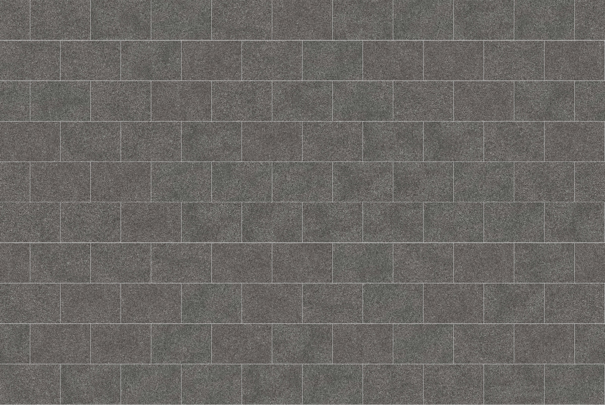 A seamless stone texture with m874 sdm421 sugus black sandstone - flamed blocks arranged in a Stretcher pattern