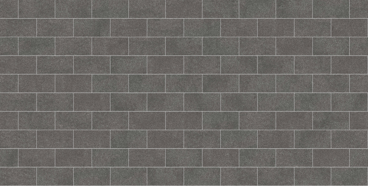 A seamless stone texture with m874 sdm421 sugus black sandstone - flamed blocks arranged in a Stretcher pattern
