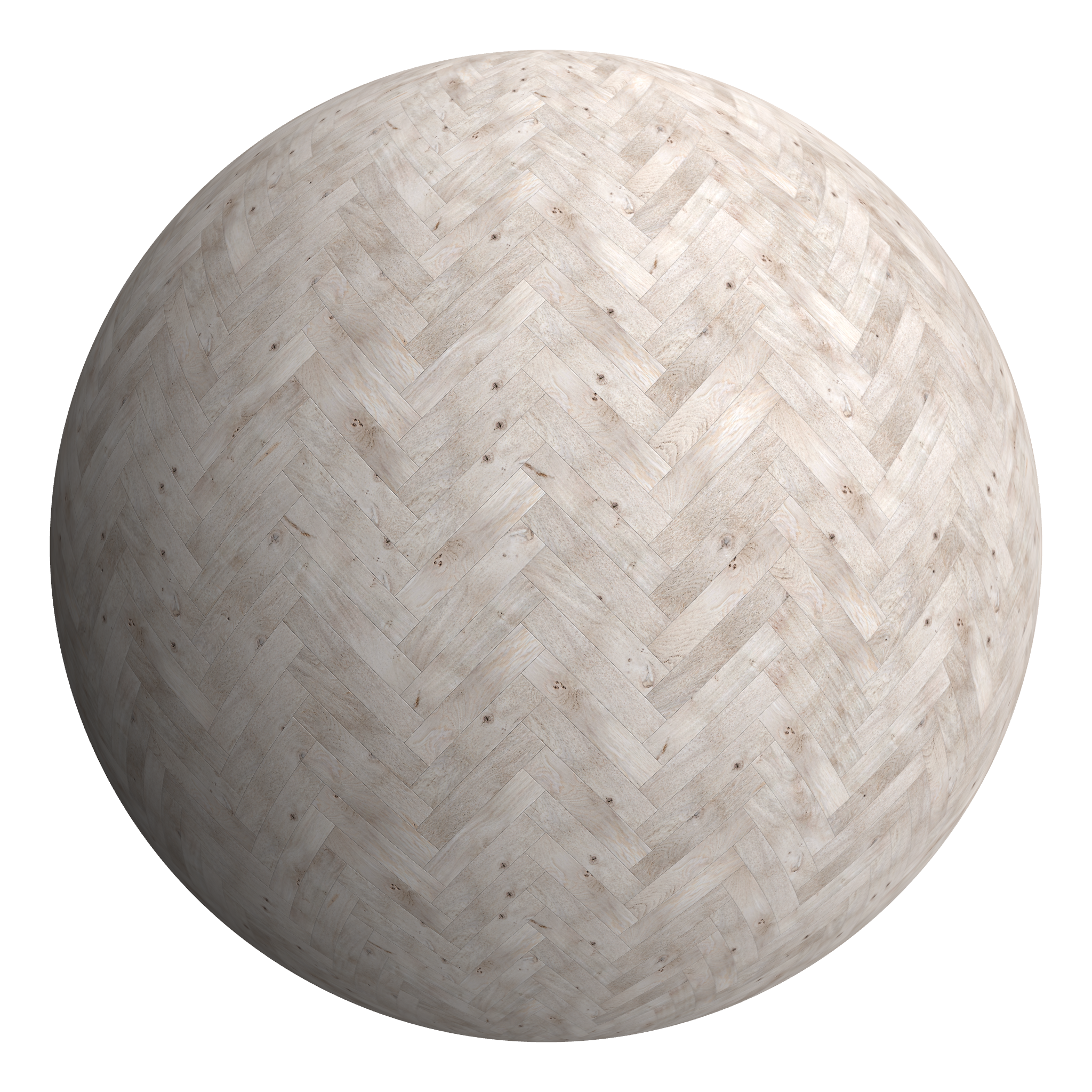 3D sphere preview of Oak, Herringbone seamless texture