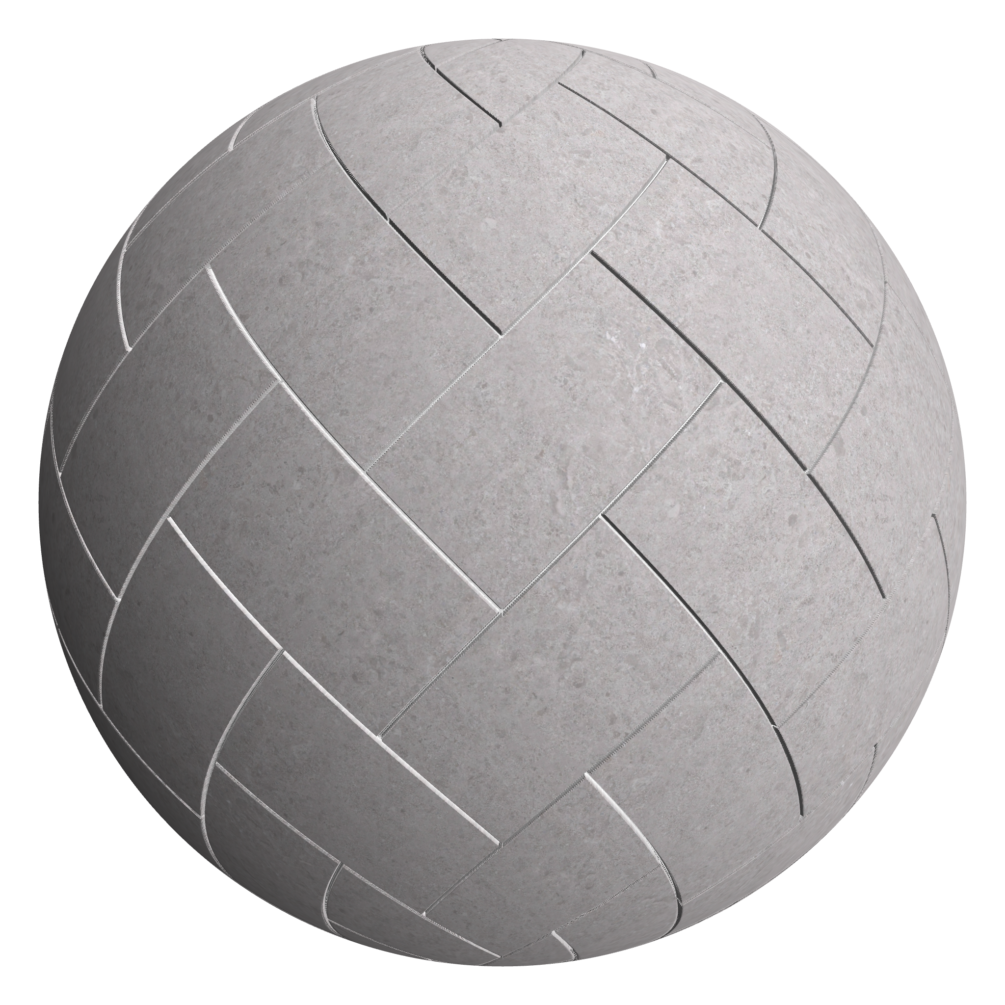 3D sphere preview of Oman white - Limestone, Herringbone seamless texture