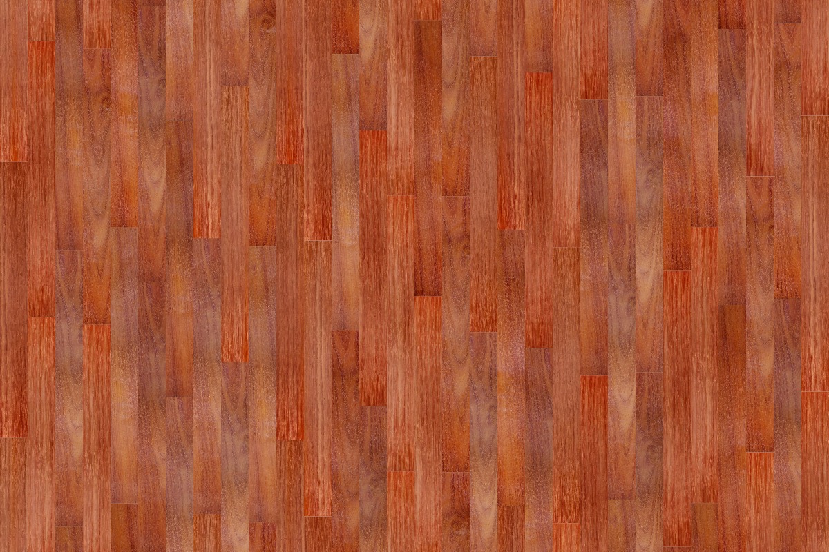 A seamless wood texture with padauk boards arranged in a Staggered pattern