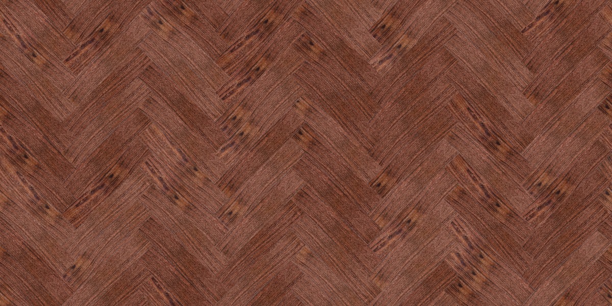 A seamless wood texture with pao ferro boards arranged in a Herringbone pattern
