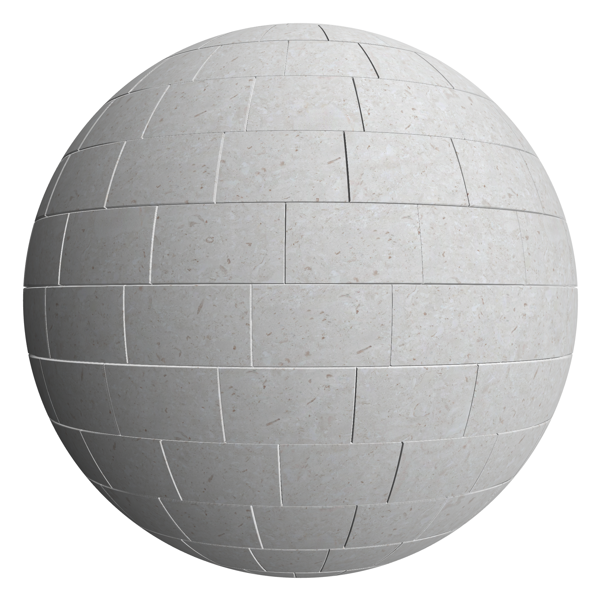 3D sphere preview of Pelagonia - Limestone, Staggered seamless texture