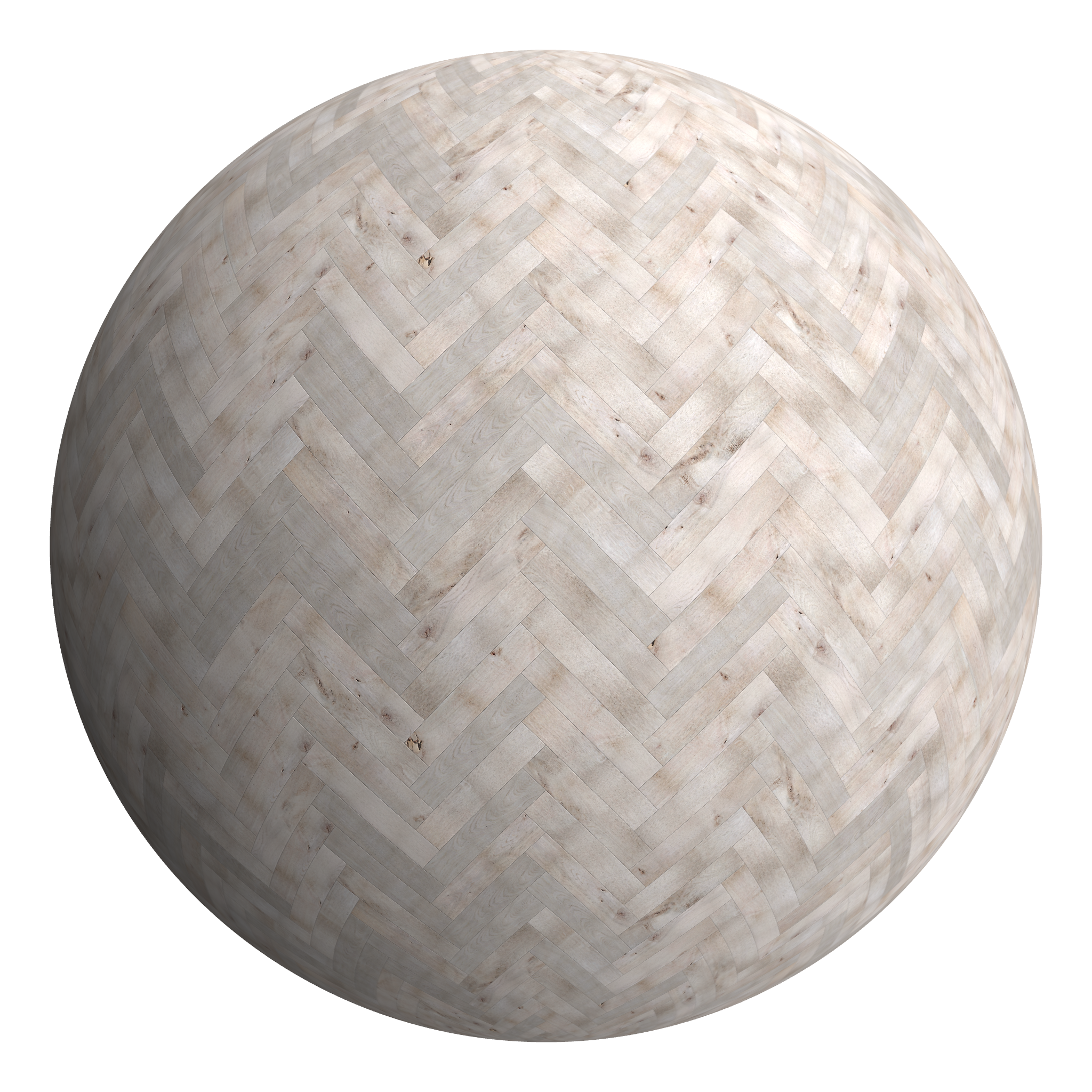 3D sphere preview of Quarter Sawn Oak, Herringbone seamless texture