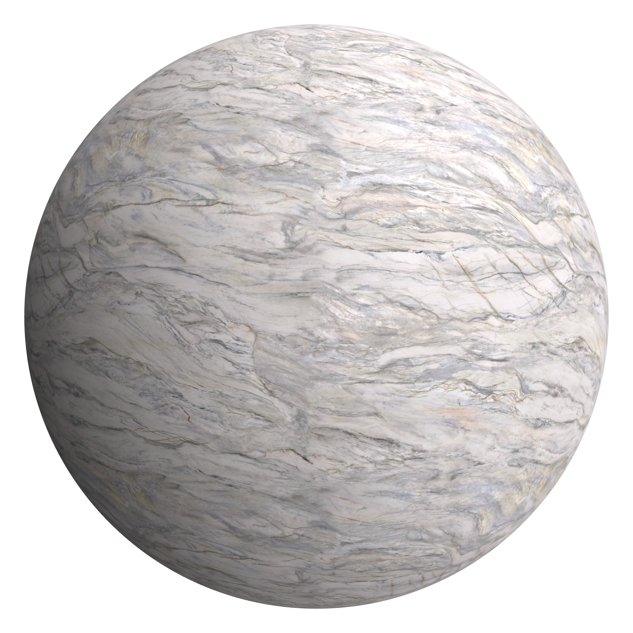 3D sphere preview of Quartzite Fusion Soft – Porcelain seamless texture