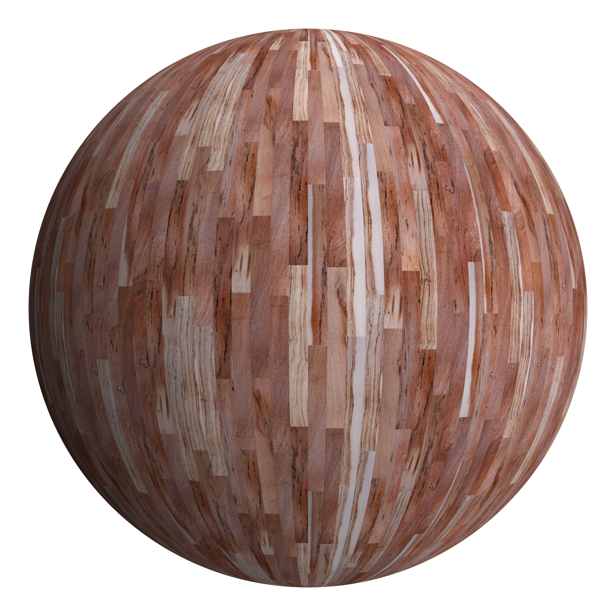 3D sphere preview of Rhodesian Teak, Staggered seamless texture