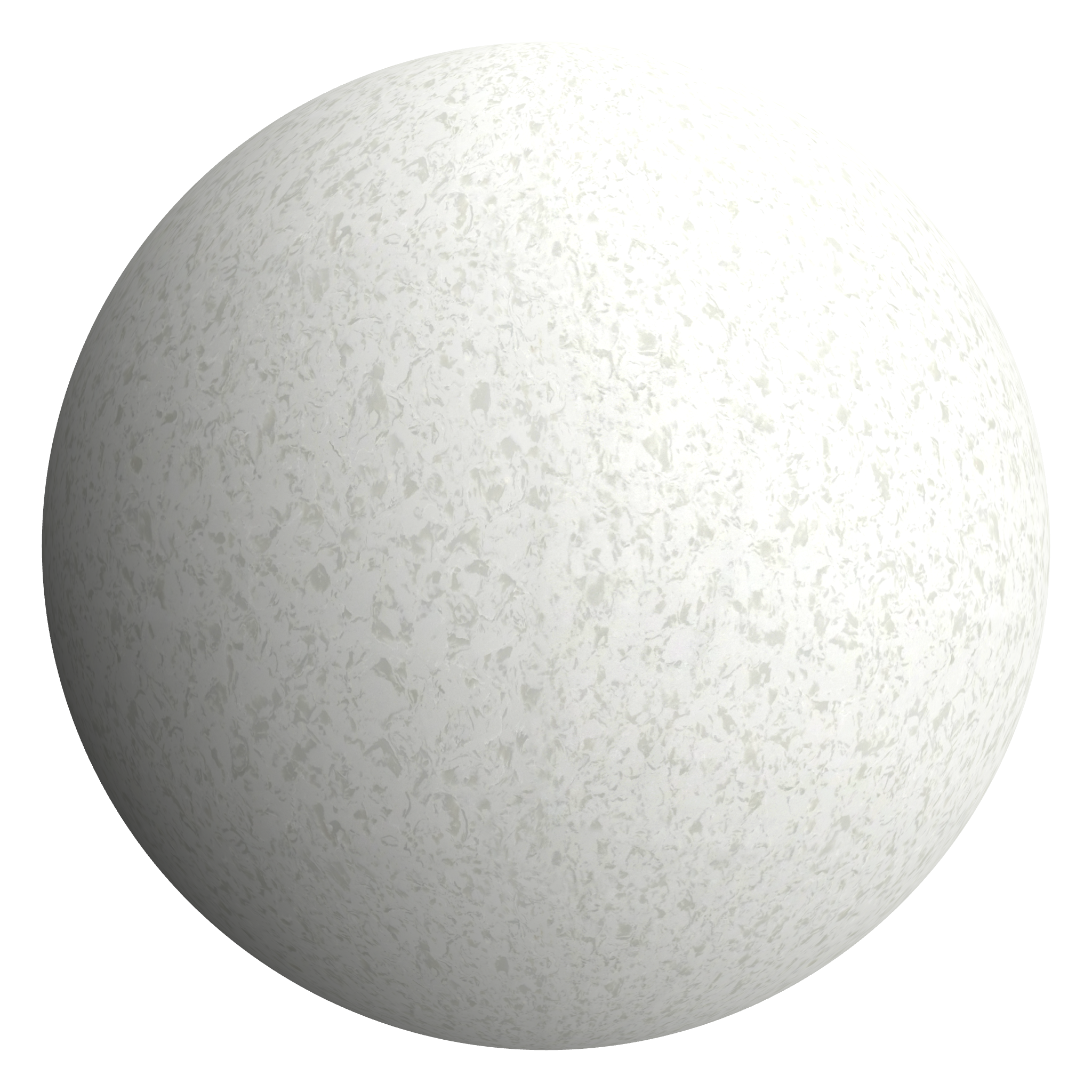 3D sphere preview of Samphire White - Quartz seamless texture