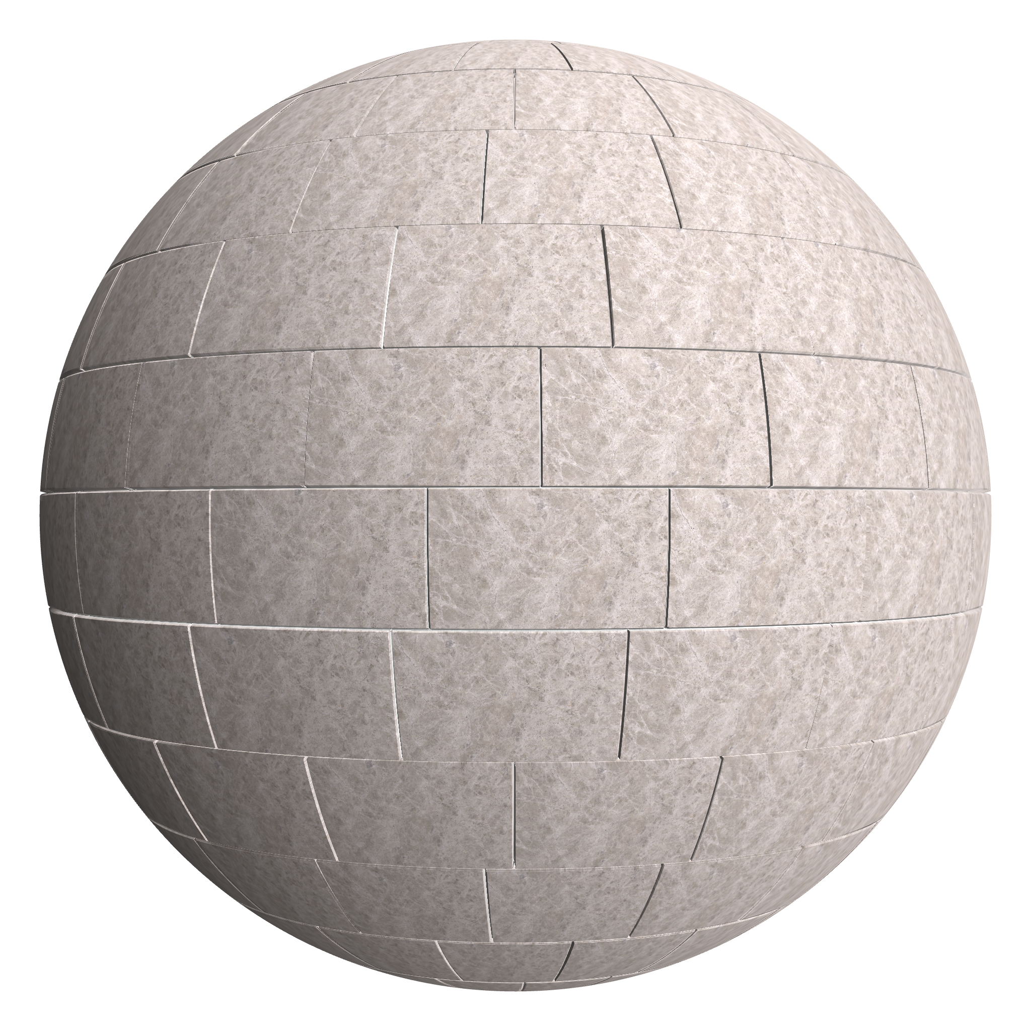 3D sphere preview of Silver Galaxy - Marble, Staggered seamless texture