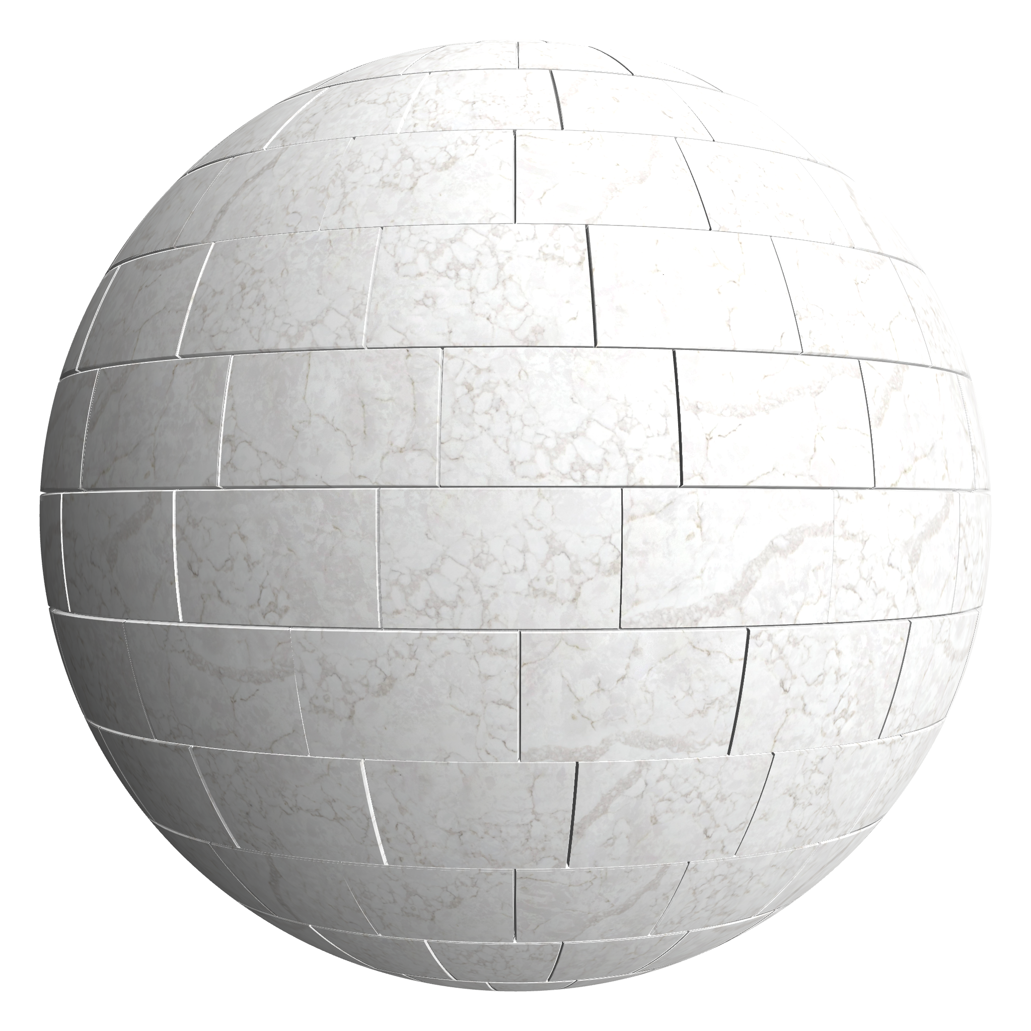 3D sphere preview of Statuario Gold Leathered - Quartz, Staggered seamless texture