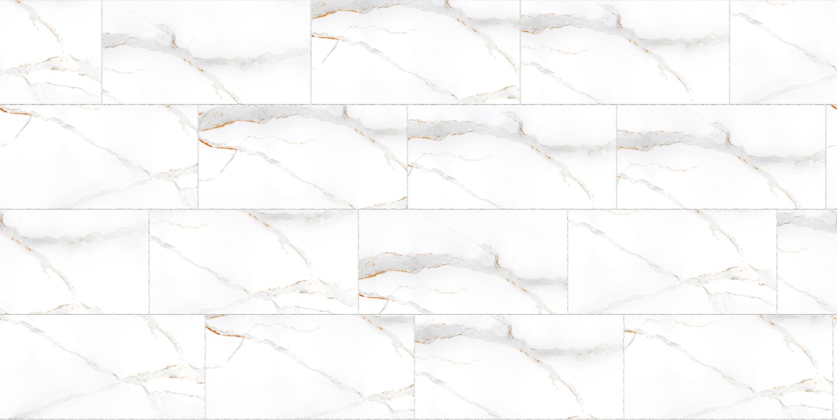 A seamless stone texture with statuario natural feel - porcelain blocks arranged in a Staggered pattern