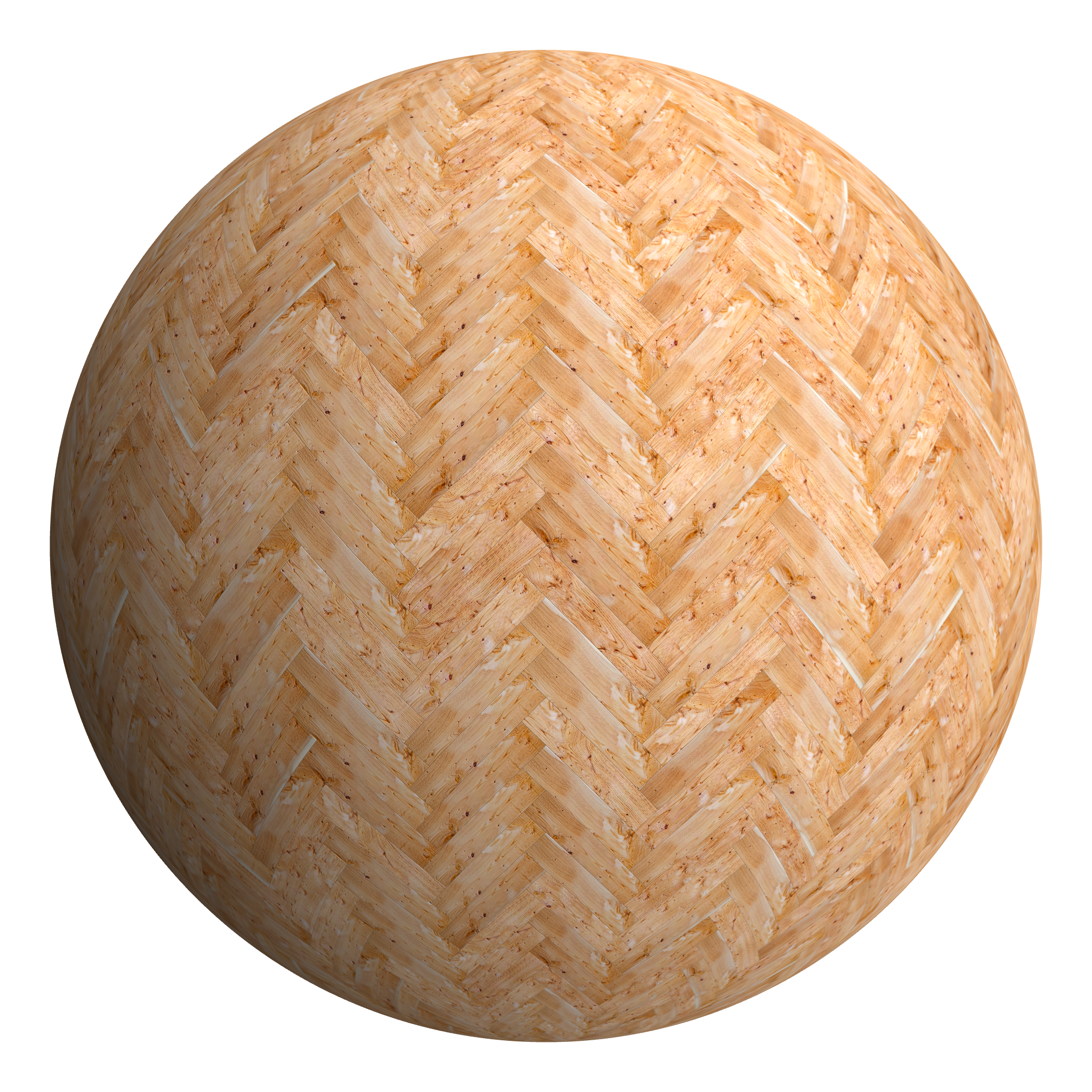 3D sphere preview of Yew, Herringbone seamless texture