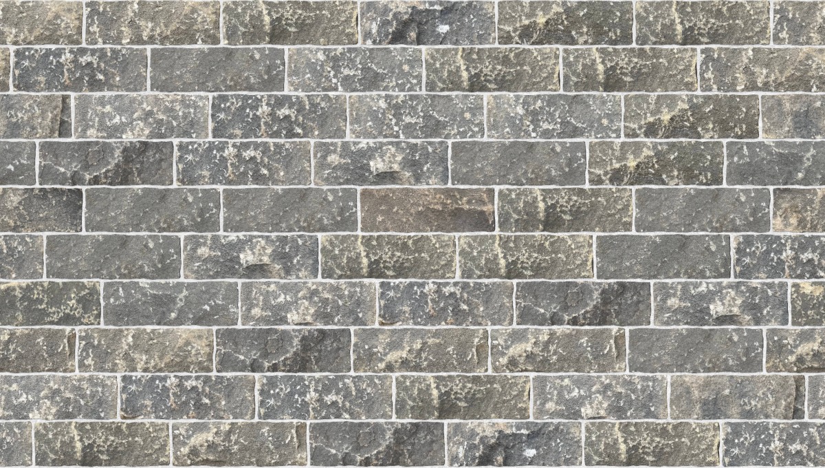A seamless stone texture with 140mm britannia weathered sandstone building stone blocks arranged in a Staggered pattern