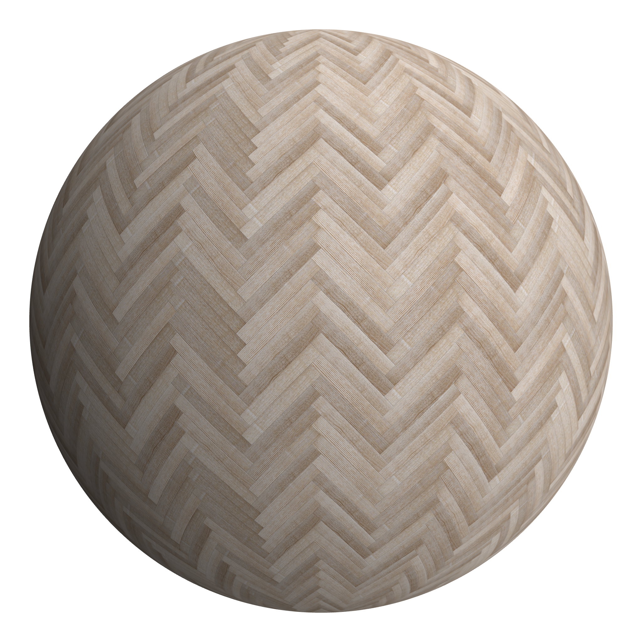 3D sphere preview of Ash Hardwood Flooring, Herringbone seamless texture