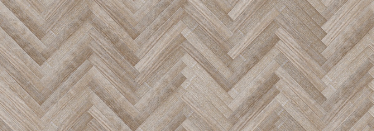 A seamless wood texture with ash hardwood flooring boards arranged in a Herringbone pattern