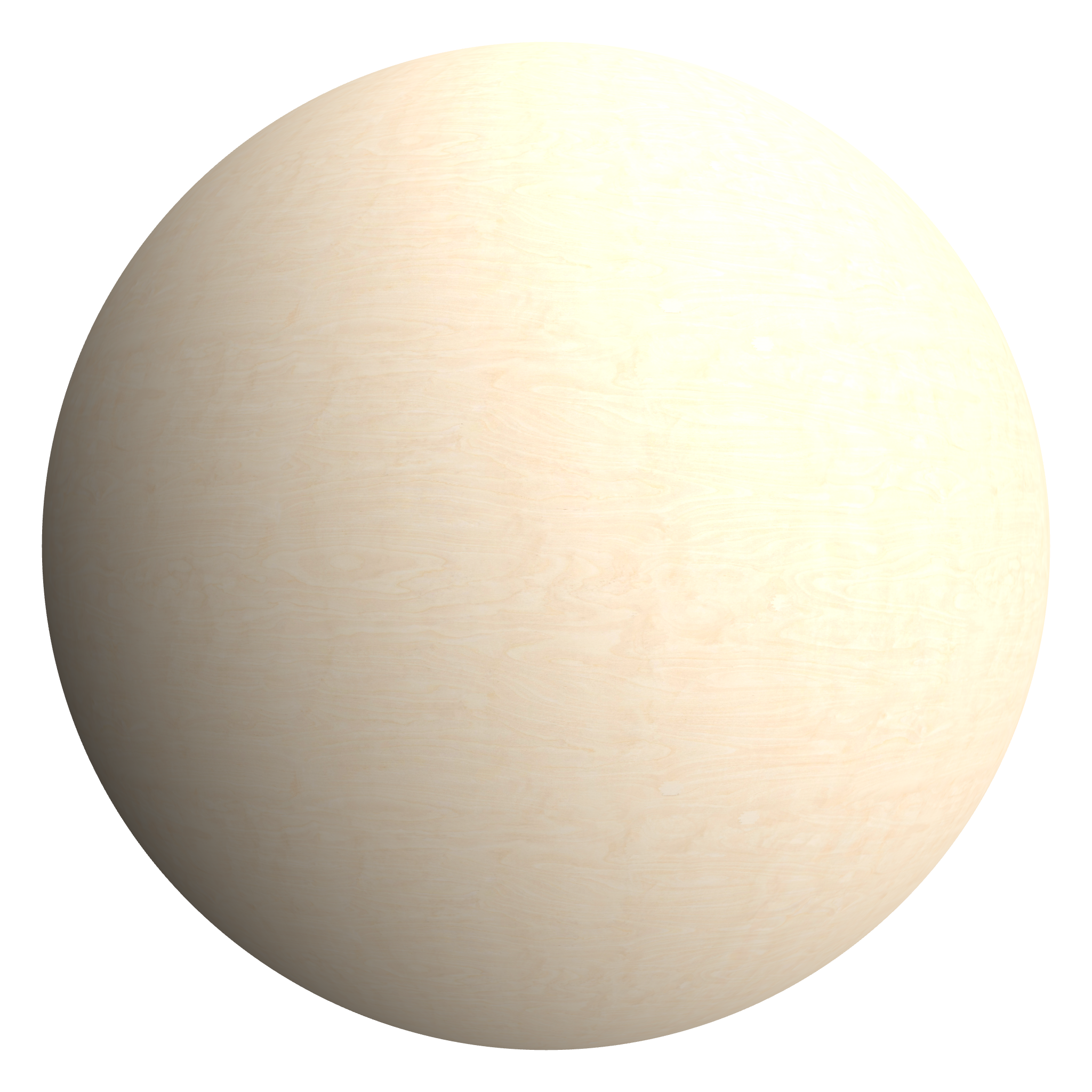3D sphere preview of Birch Plywood seamless texture