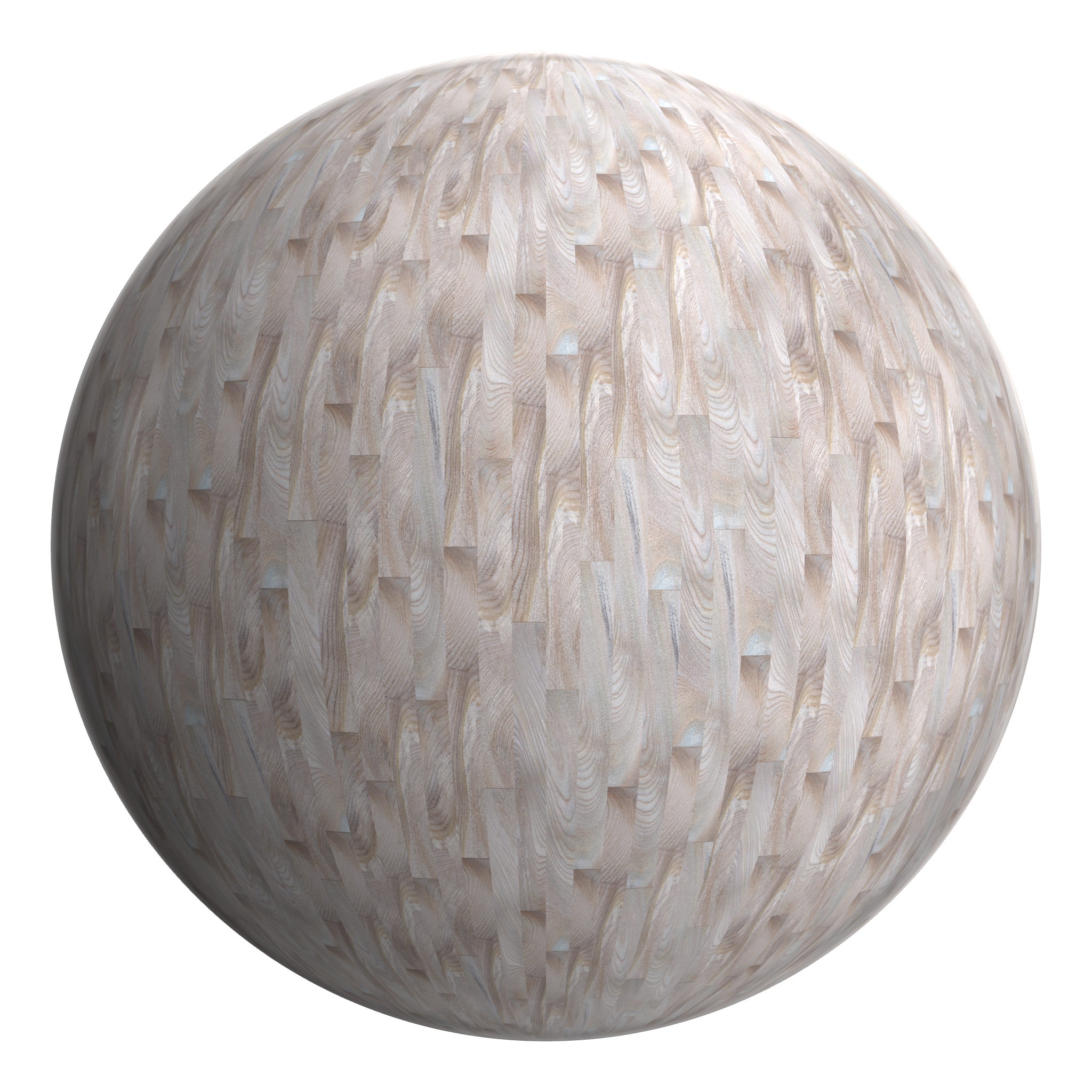 3D sphere preview of Elm - Medium Light, Staggered seamless texture