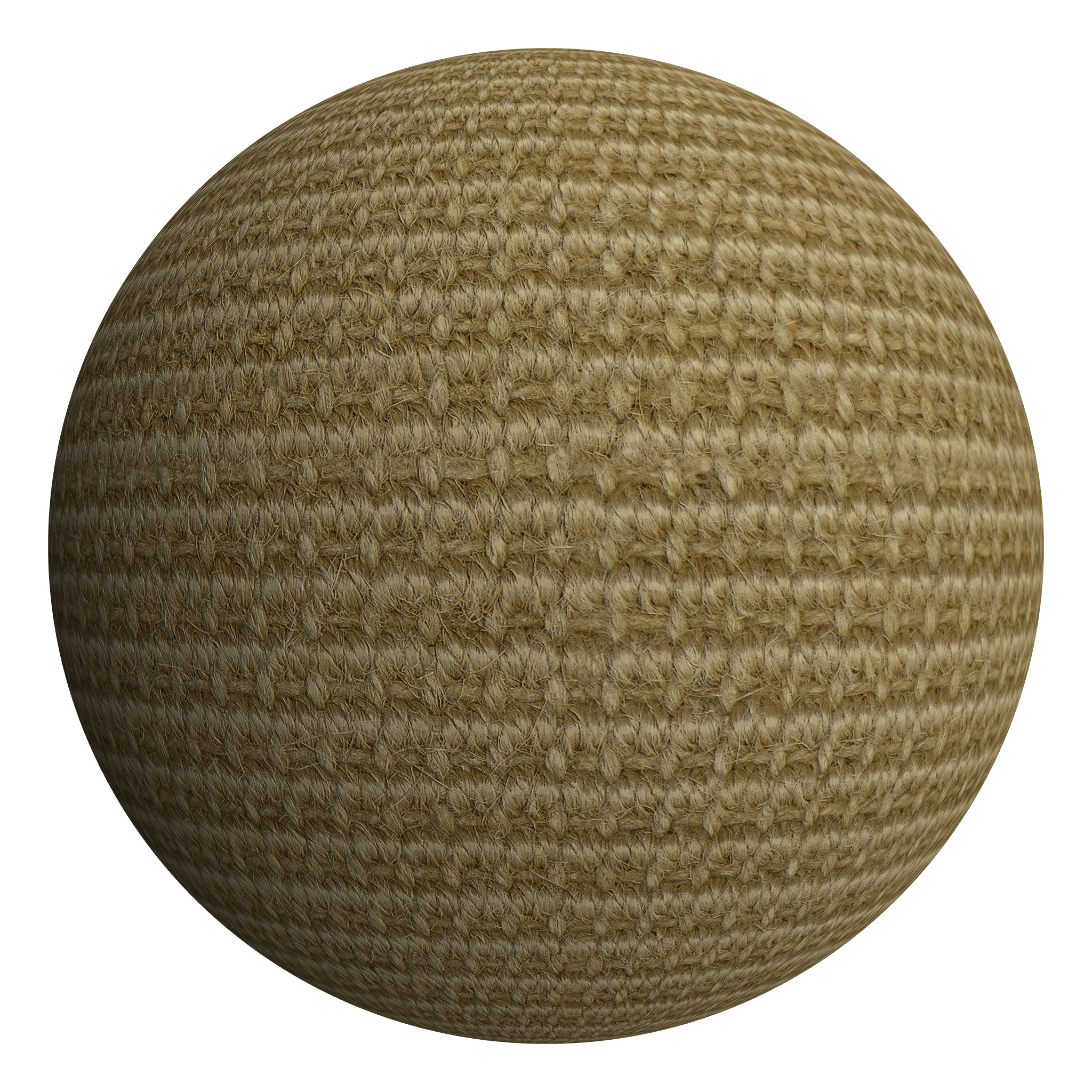 3D sphere preview of Jute Boucle - Natural seamless texture