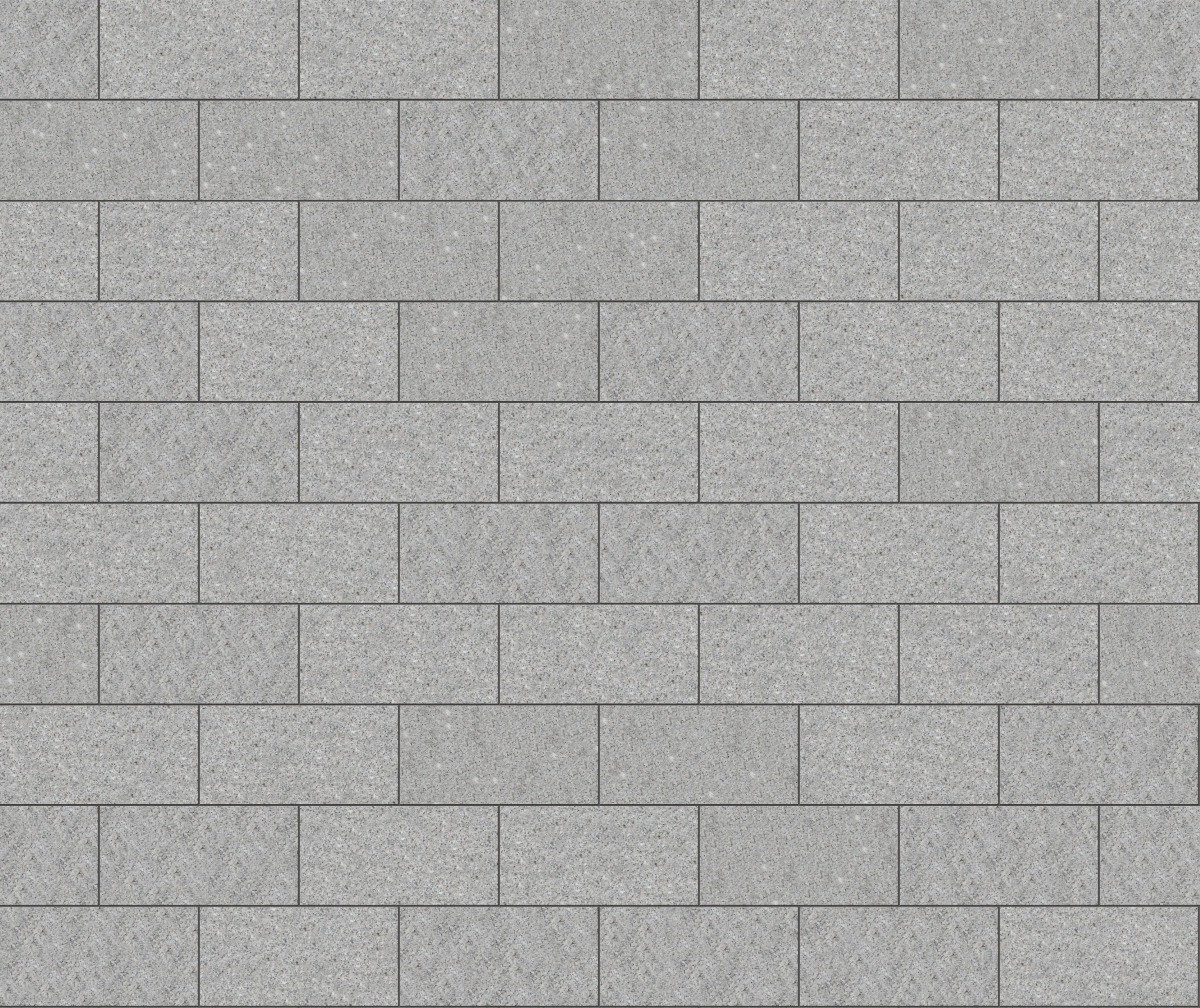 A seamless stone texture with m1194 sdm429 superior snow granite - flamed blocks arranged in a Stretcher pattern