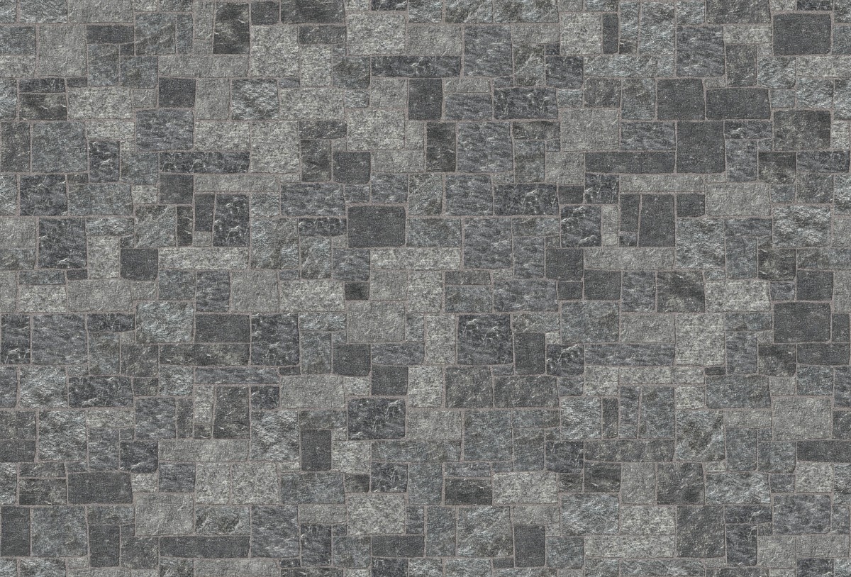A seamless stone texture with m1249 sdm412 green mountain granite - split-face blocks arranged in a Veneer - Roughly Squares and Rectangles - Split Edge - Random Sizes - DP113 pattern