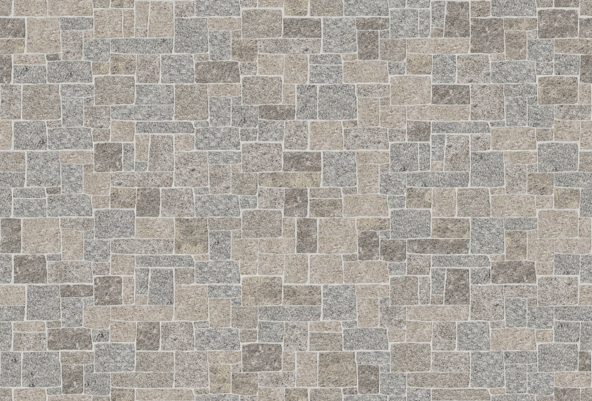 A seamless stone texture with m1251 sdm413 tower hill granite - split-face blocks arranged in a Veneer - Roughly Squares and Rectangles - Split Edge - Random Sizes - DP113 pattern