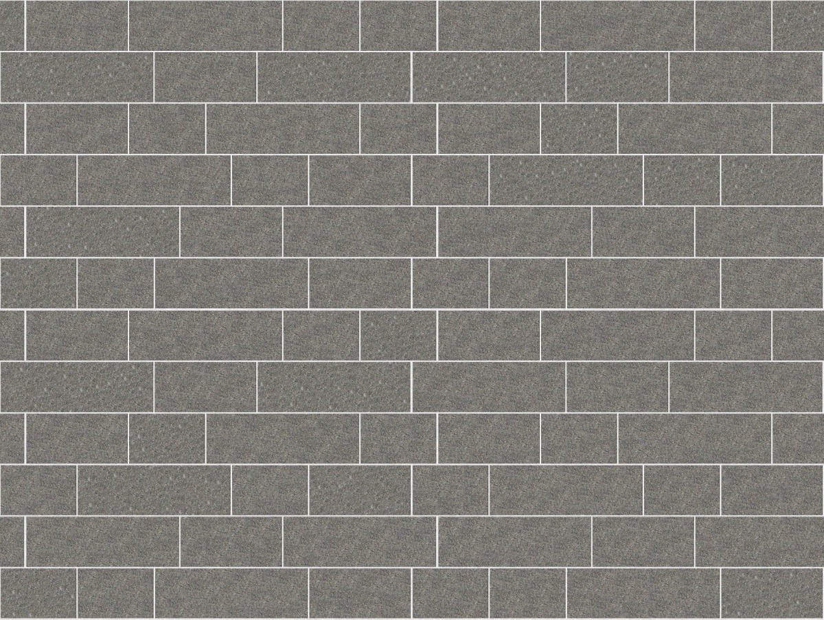 A seamless stone texture with m902 sdm433 superior northern granite - flamed blocks arranged in a Paving - Running Bond  - Sawn Edge - Dimensional 22 Pieces 3 Sizes - DP087 pattern