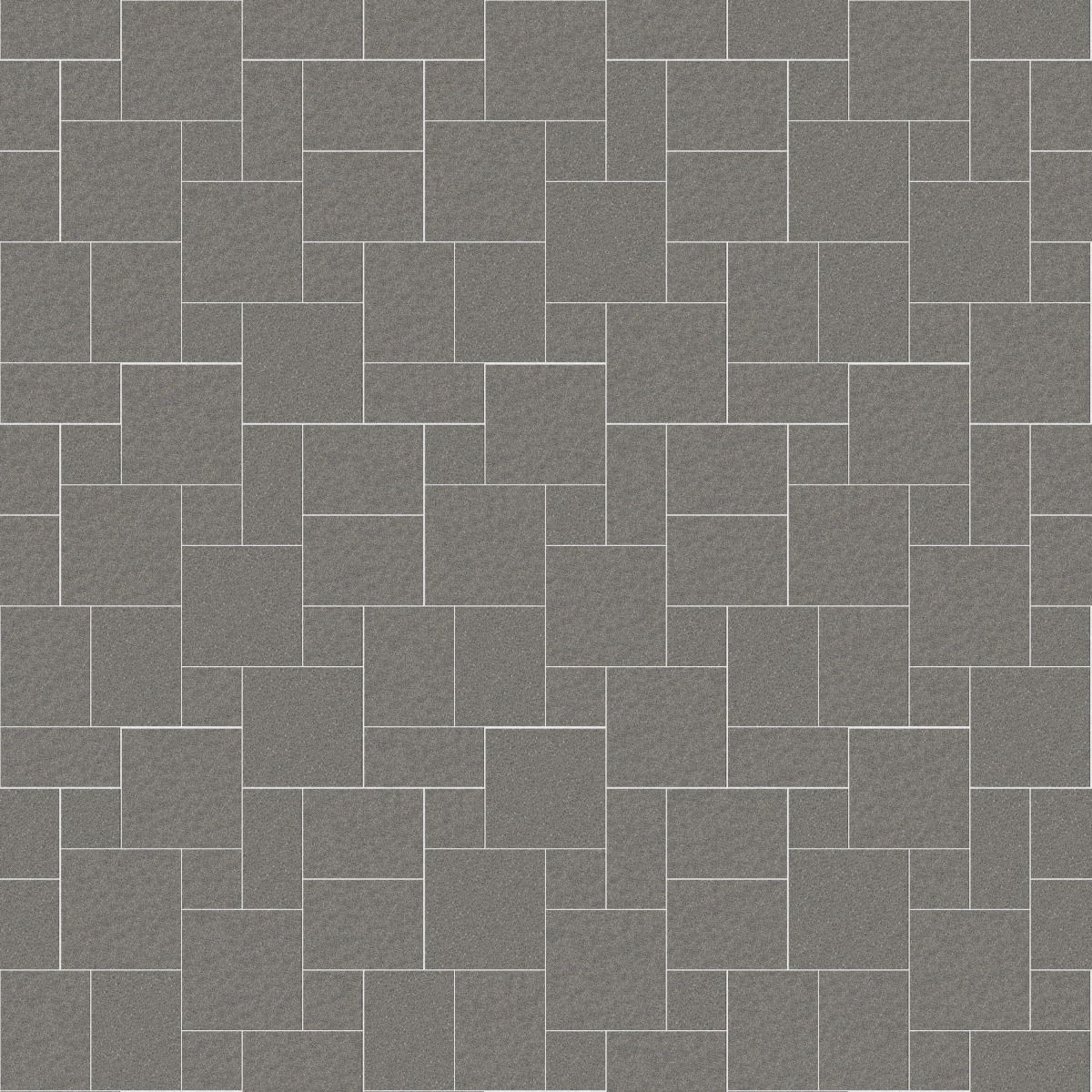 A seamless stone texture with m902 sdm433 superior northern granite - flamed blocks arranged in a Paving - Universal  - Sawn Edge - Dimensional 14 Pieces 4 Sizes - DP094 pattern
