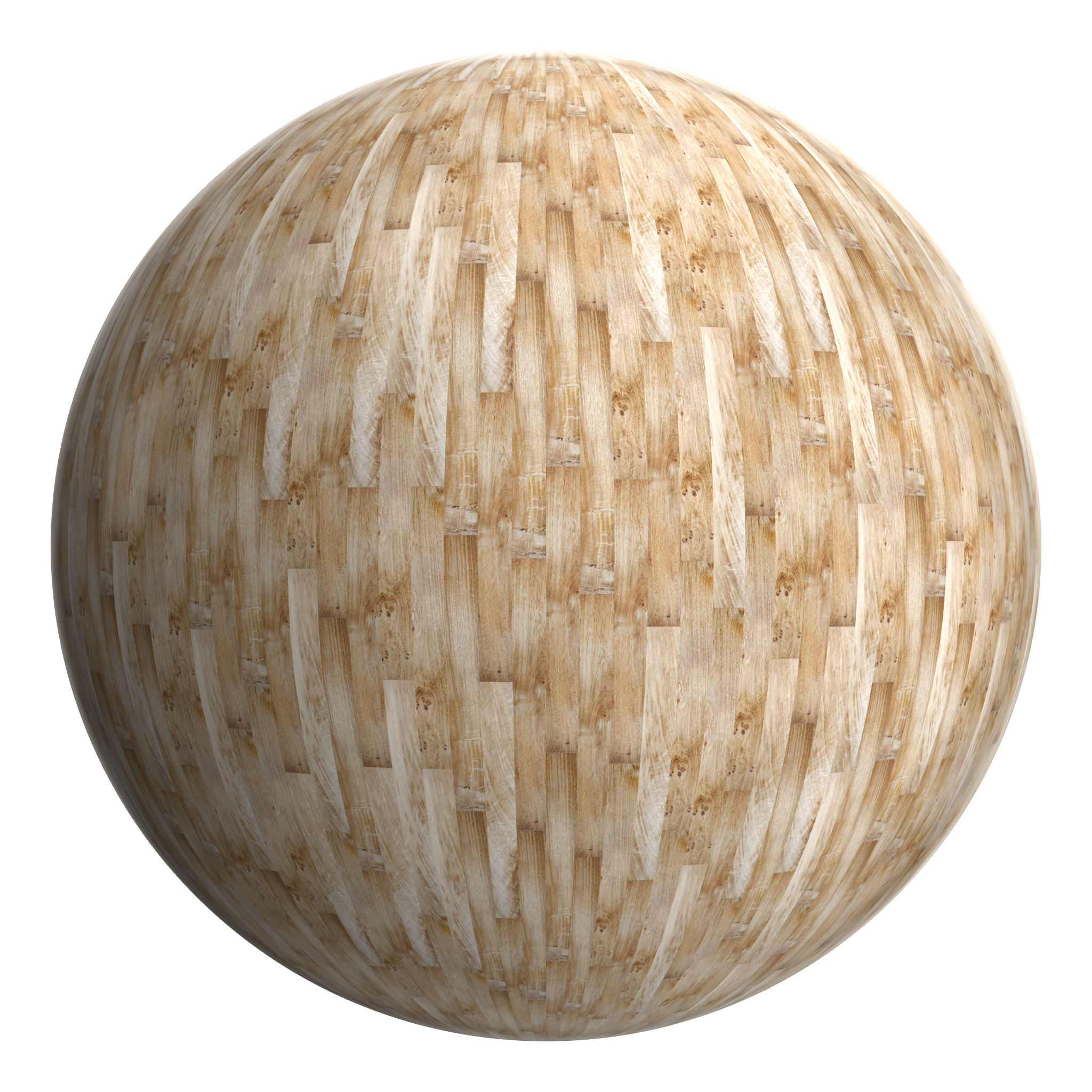 3D sphere preview of Oak Hardwood Flooring, Staggered seamless texture
