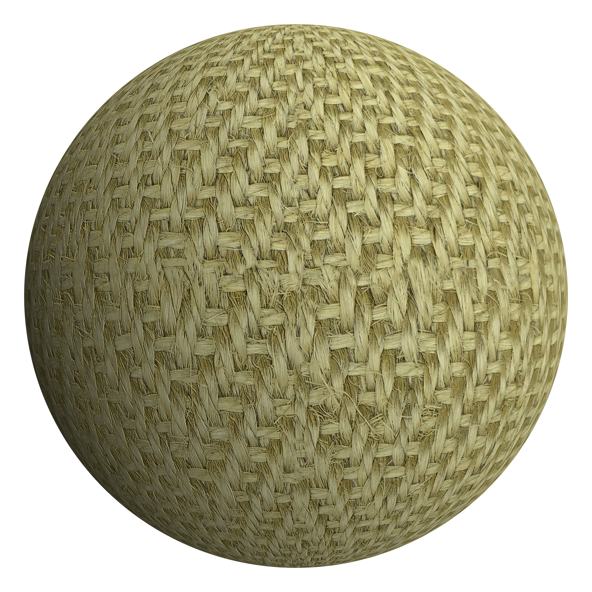 3D sphere preview of Sisal - Pearl seamless texture