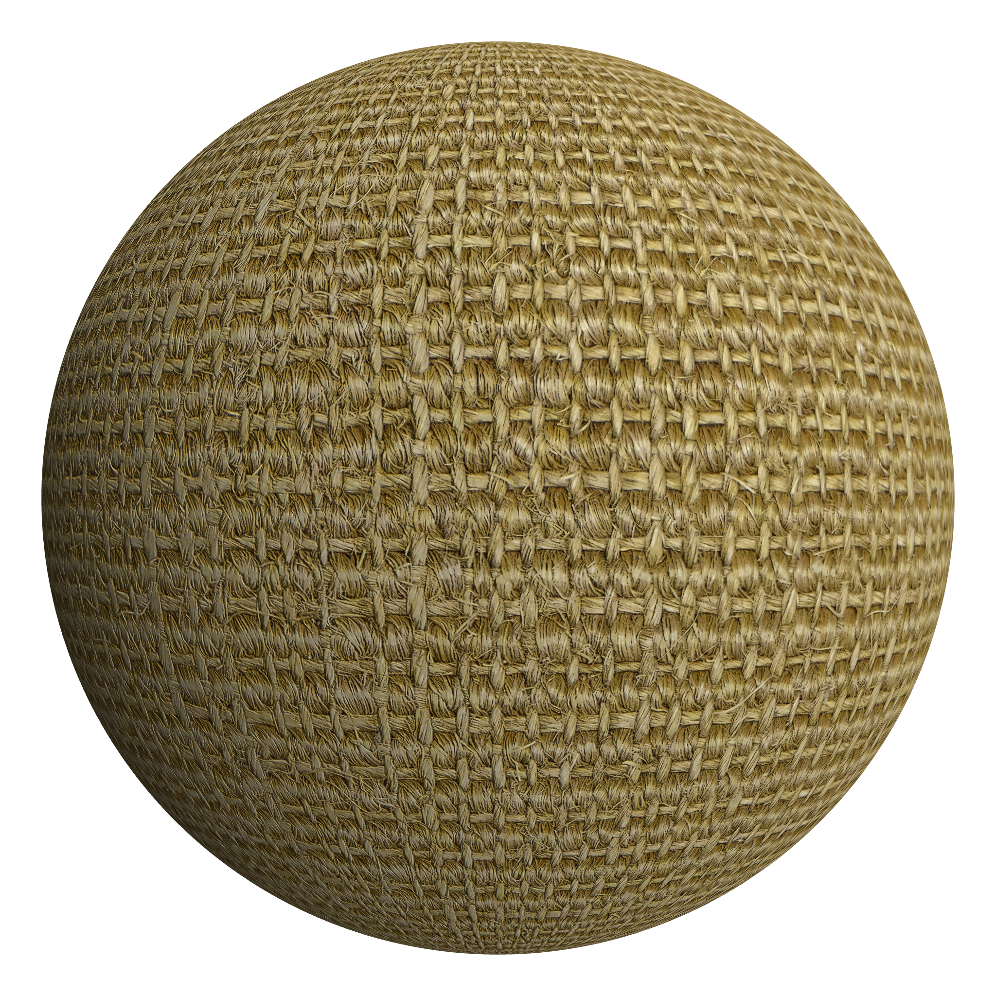 3D sphere preview of Sisal Boucle - Spelt seamless texture